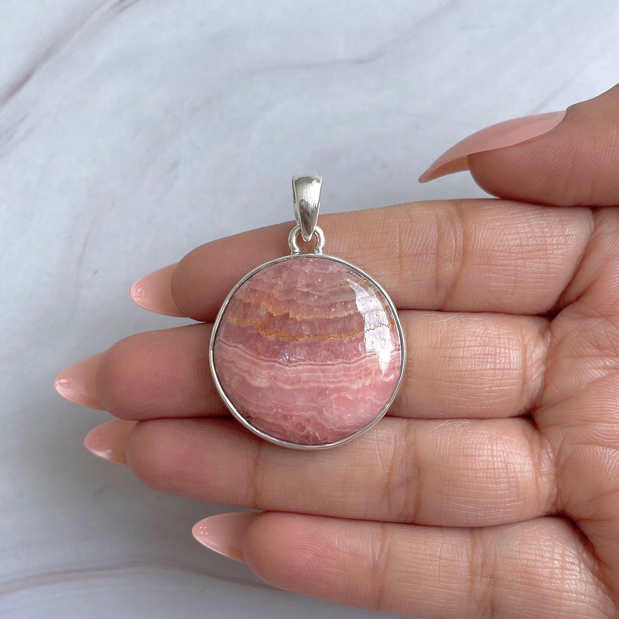Rhodochrosite Pendant-(RDC-P-328.)