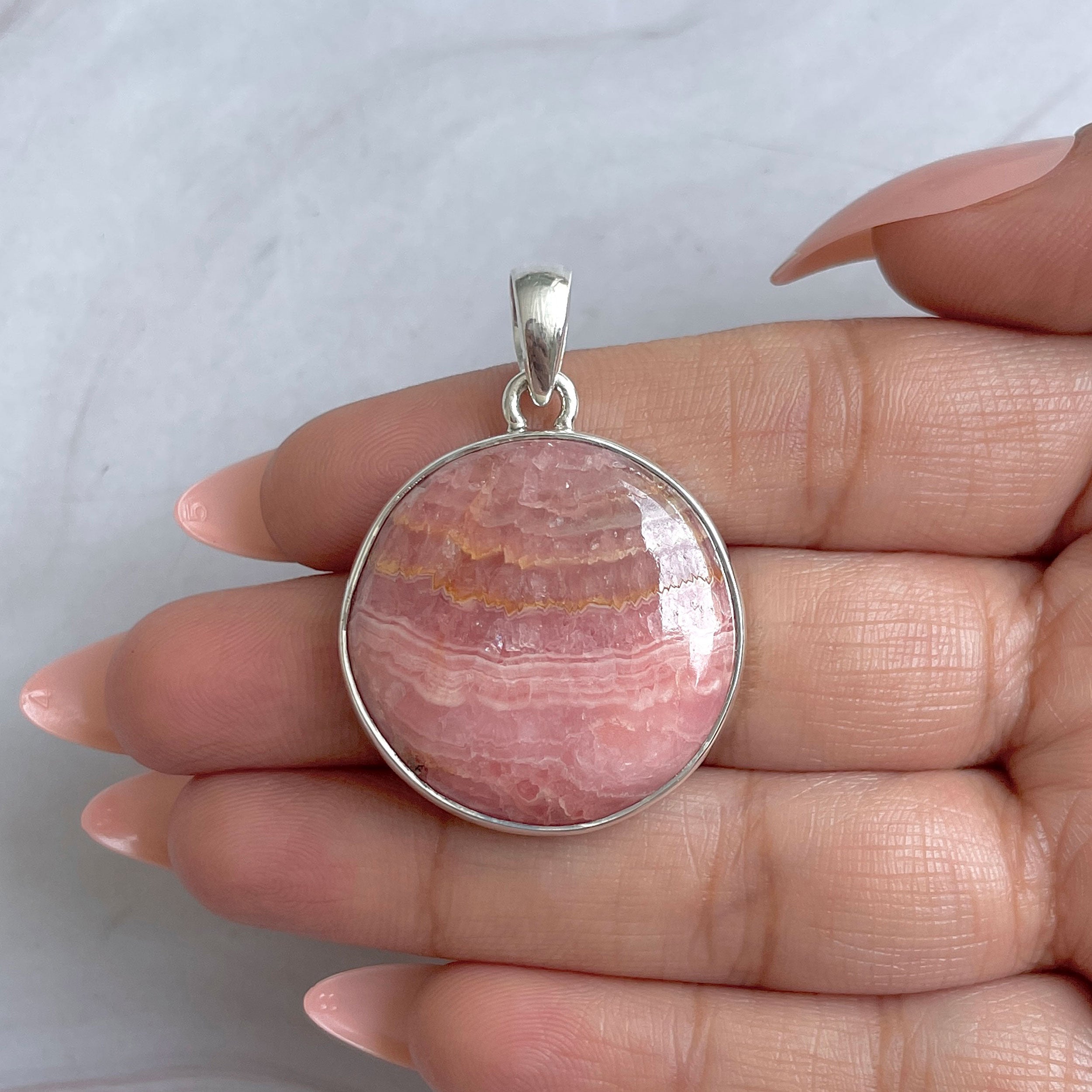 Rhodochrosite Pendant-(RDC-P-328.)