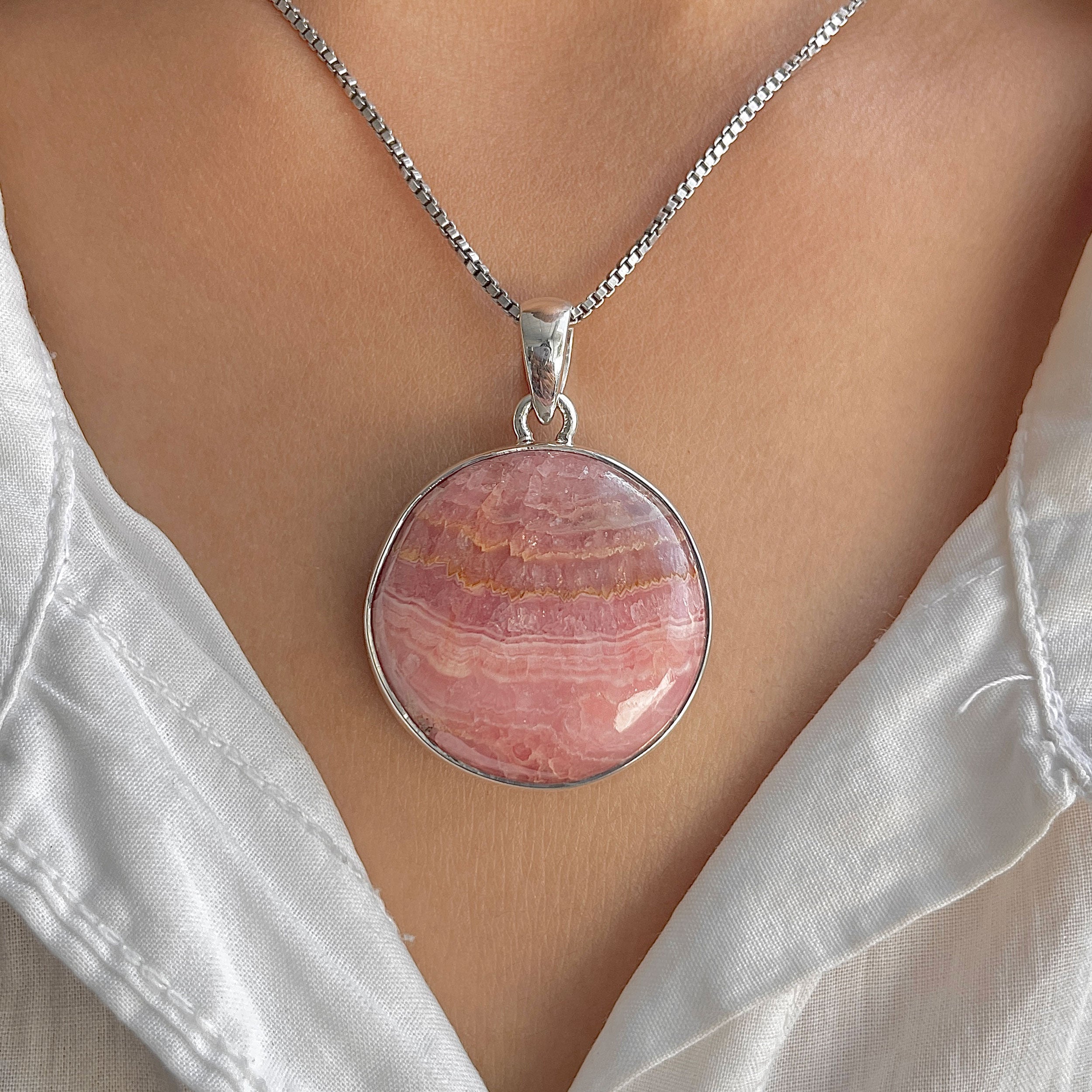Rhodochrosite Pendant-(RDC-P-328.)