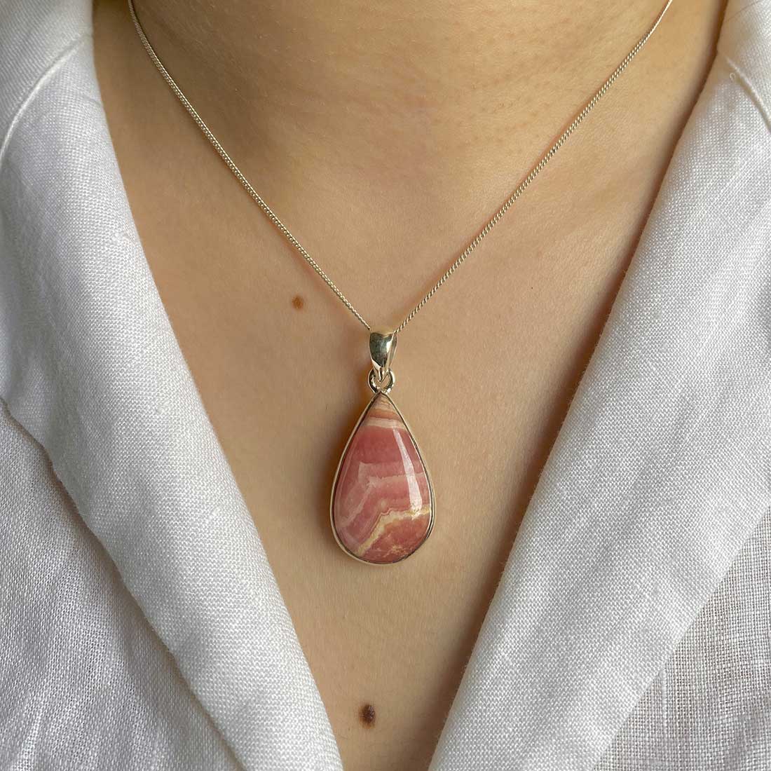 Rhodochrosite Pendant-(RDC-P-6.)