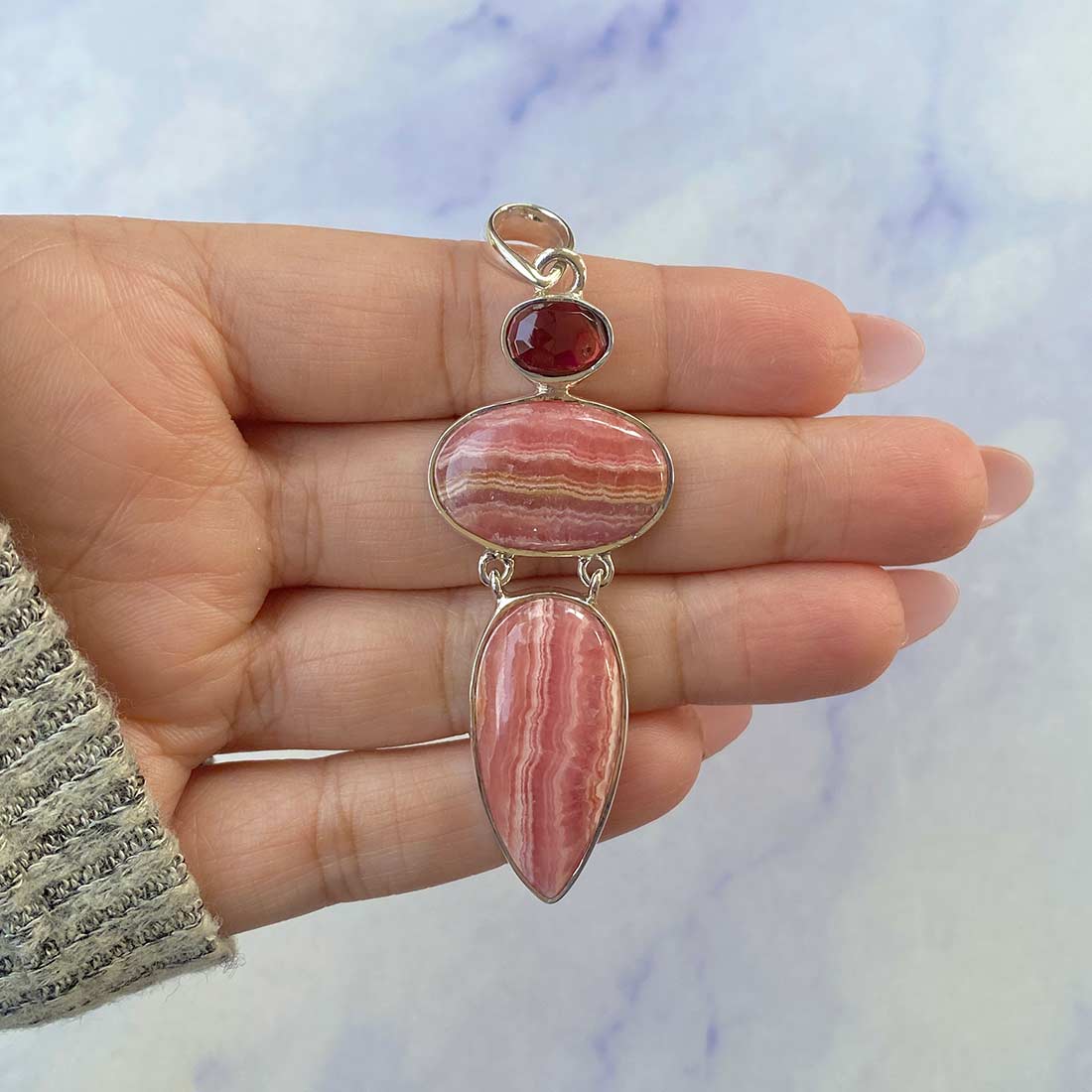 Rhodochrosite Pendant-(RDC-P-61.)