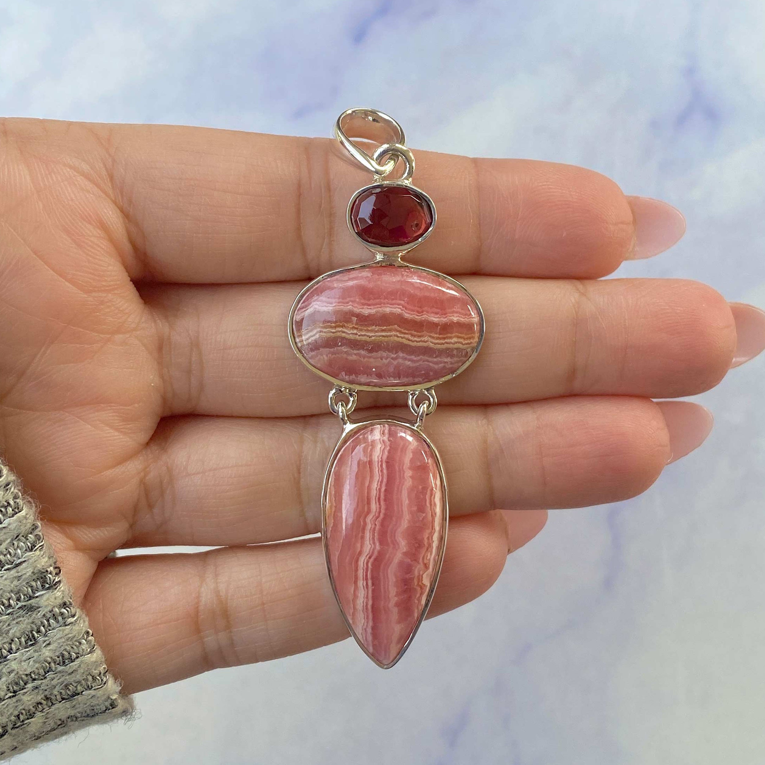 Rhodochrosite Pendant-(RDC-P-61.)