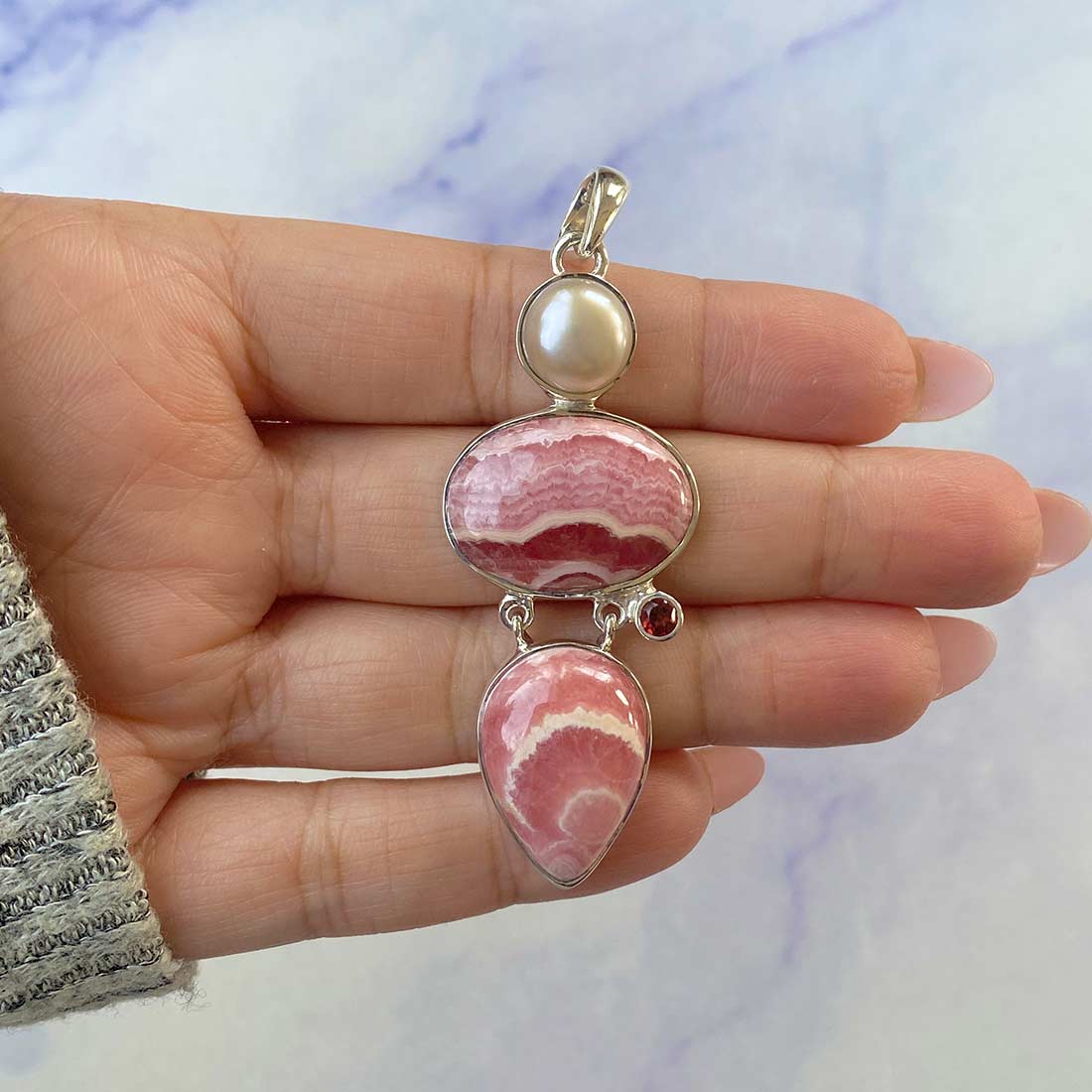 Rhodochrosite Pendant-(RDC-P-62.)