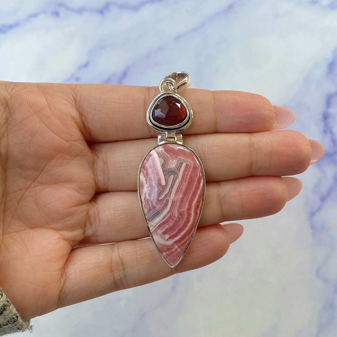 Rhodochrosite Pendant-(RDC-P-65.)