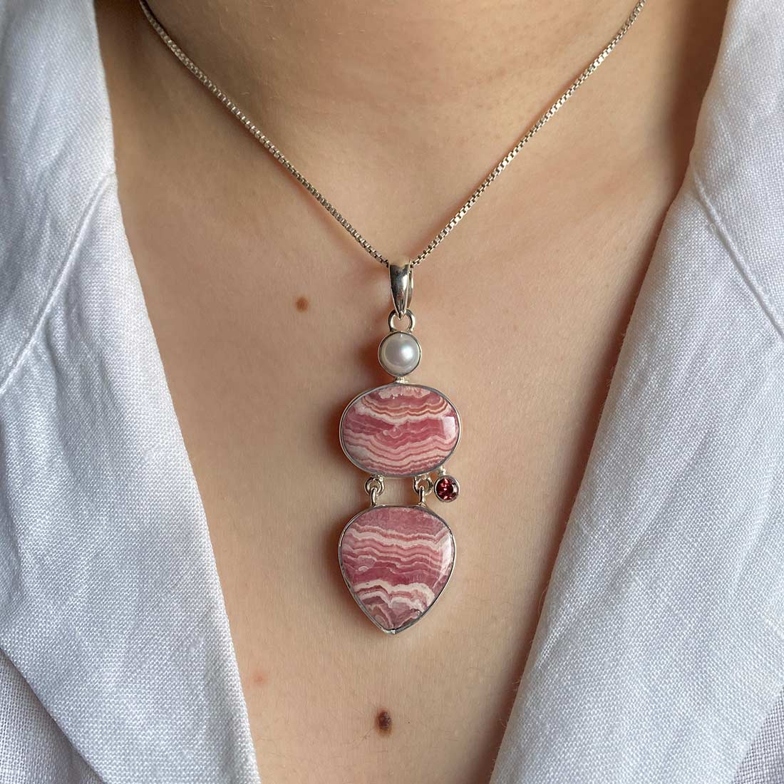 Rhodochrosite Pendant-(RDC-P-67.)