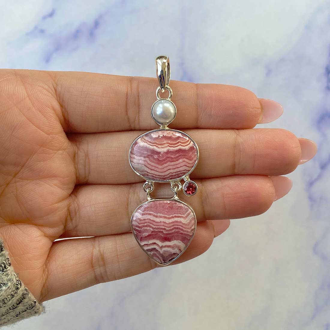 Rhodochrosite Pendant-(RDC-P-67.)