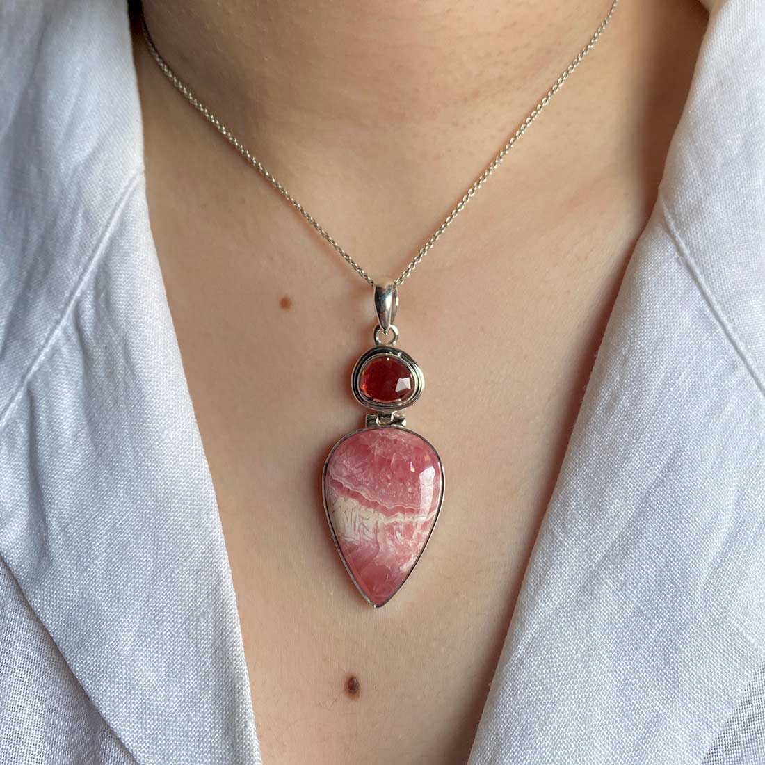 Rhodochrosite Pendant-(RDC-P-68.)