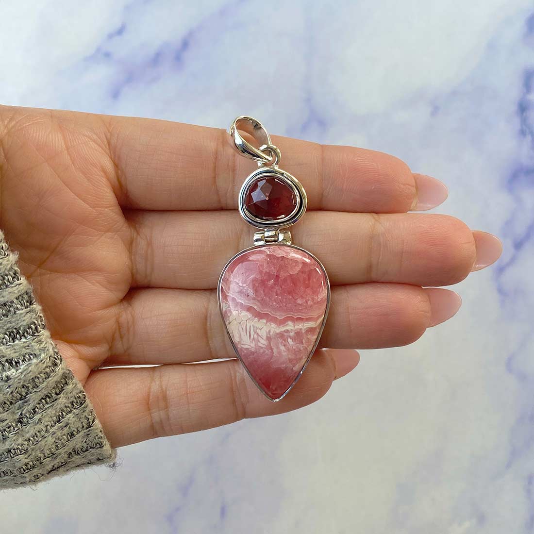 Rhodochrosite Pendant-(RDC-P-68.)