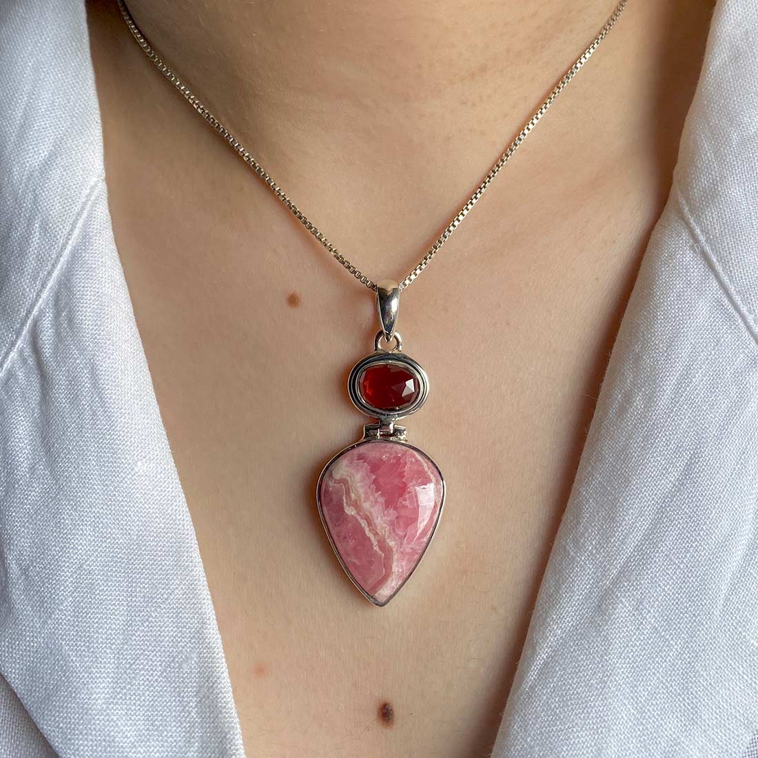 Rhodochrosite Pendant-(RDC-P-70.)