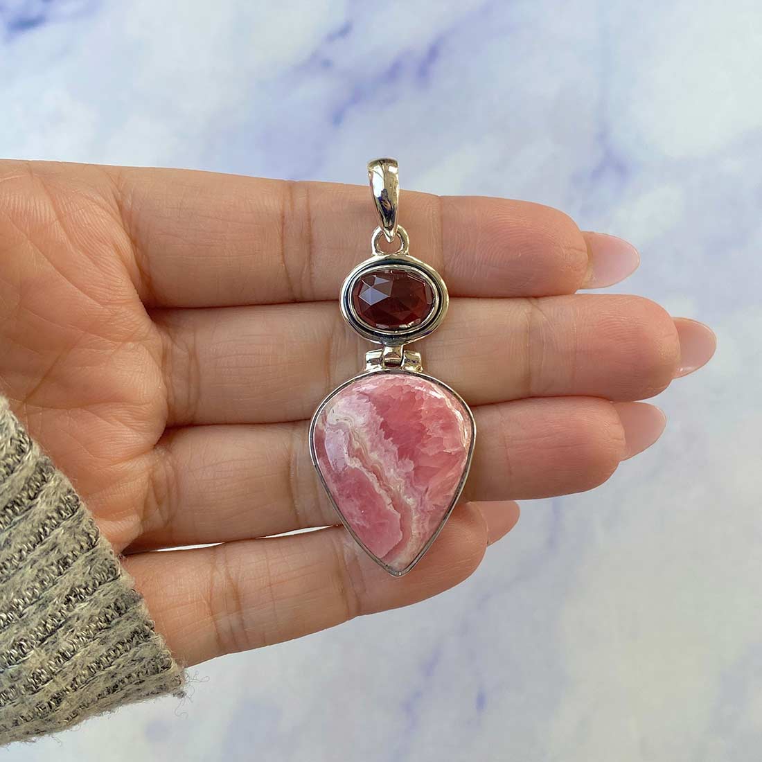 Rhodochrosite Pendant-(RDC-P-70.)