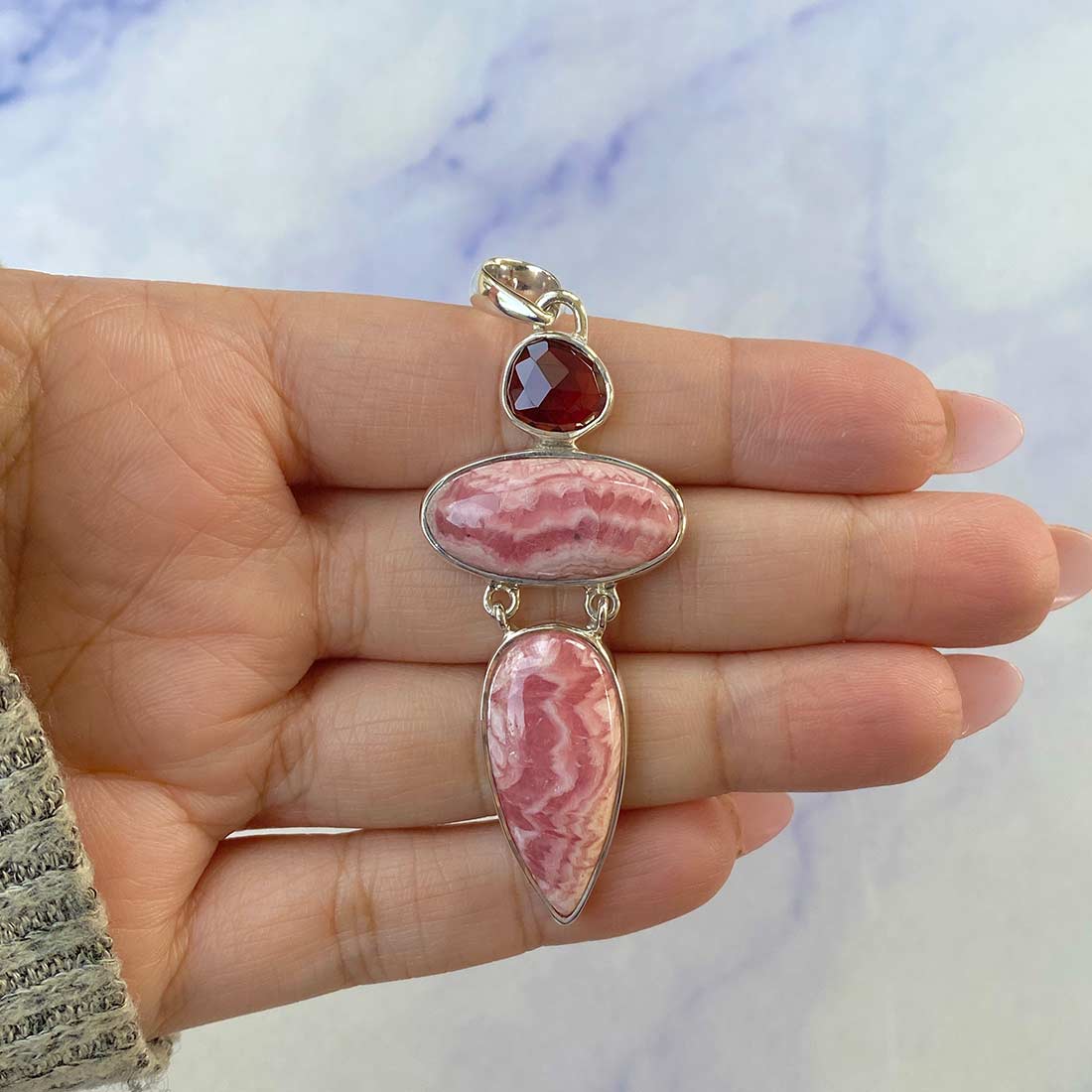 Rhodochrosite Pendant-(RDC-P-72.)