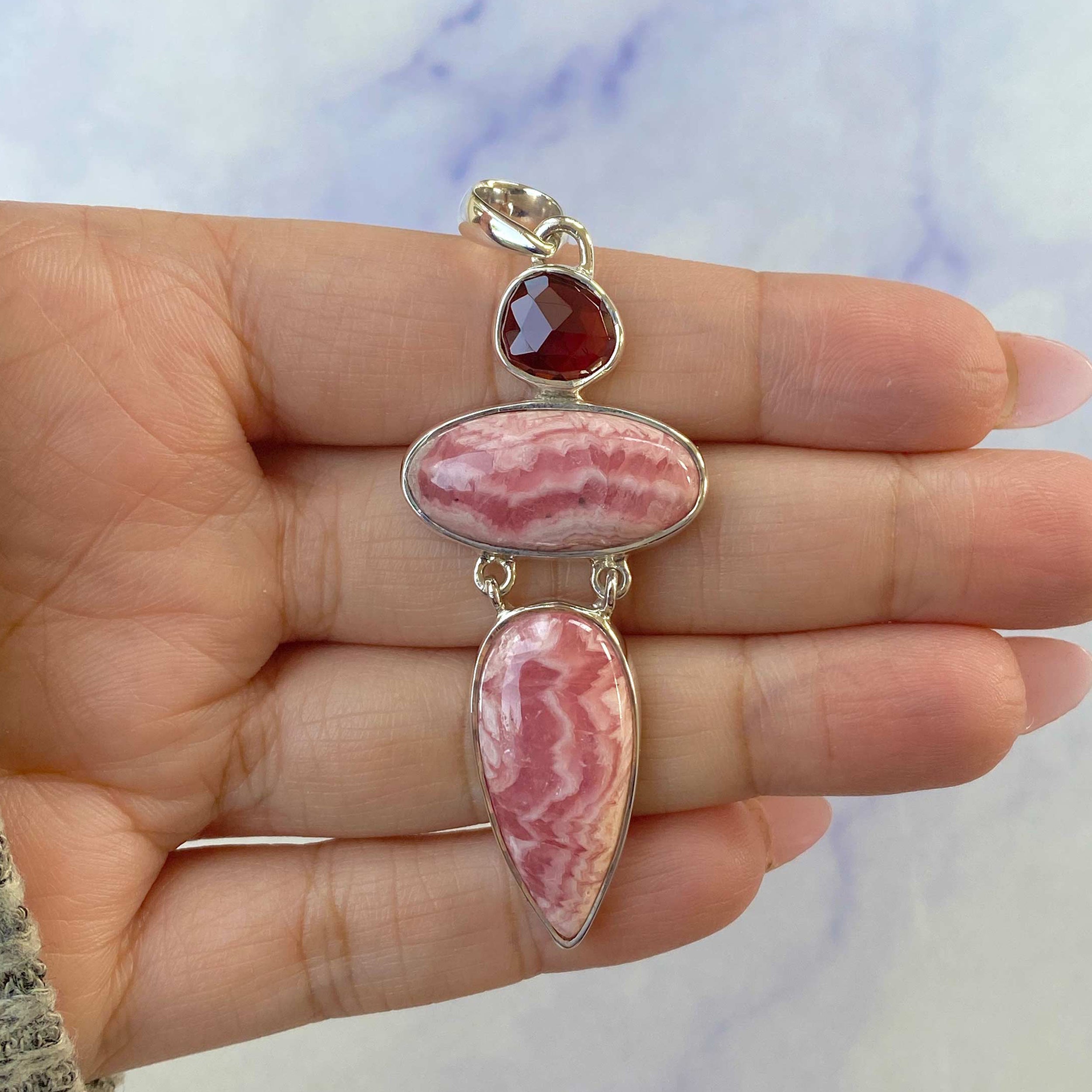 Rhodochrosite Pendant-(RDC-P-72.)