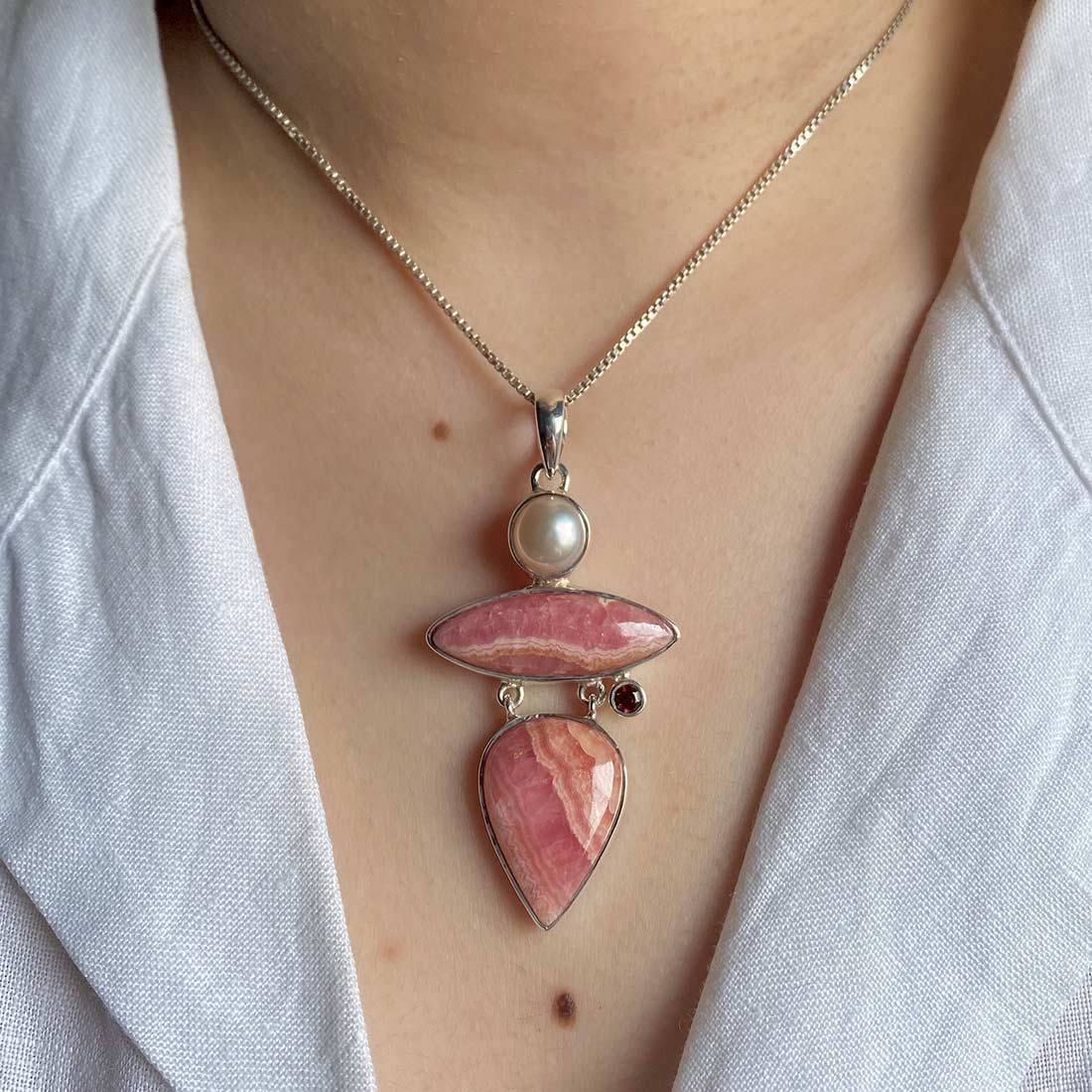 Rhodochrosite Pendant-(RDC-P-77.)