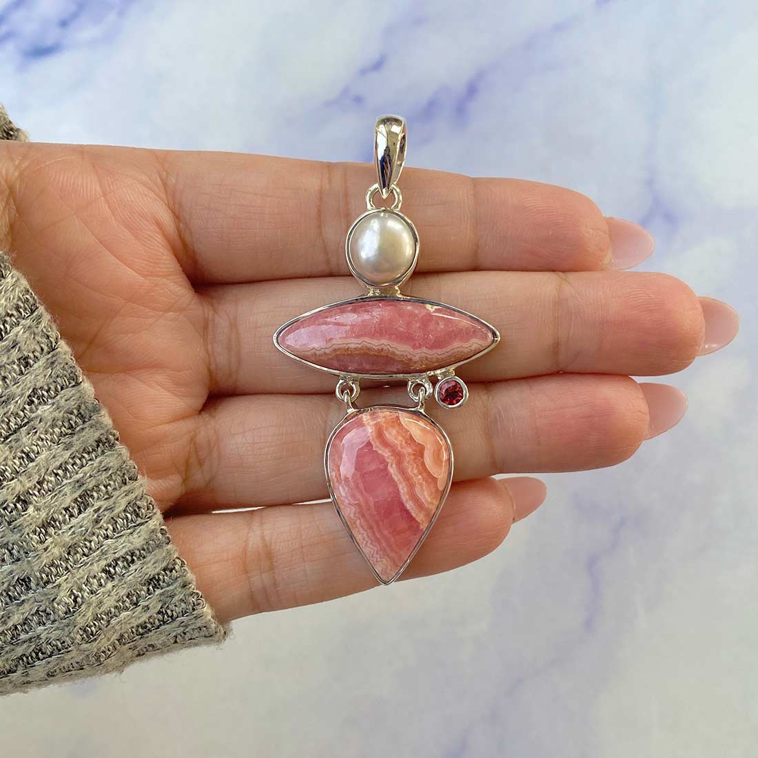 Rhodochrosite Pendant-(RDC-P-77.)