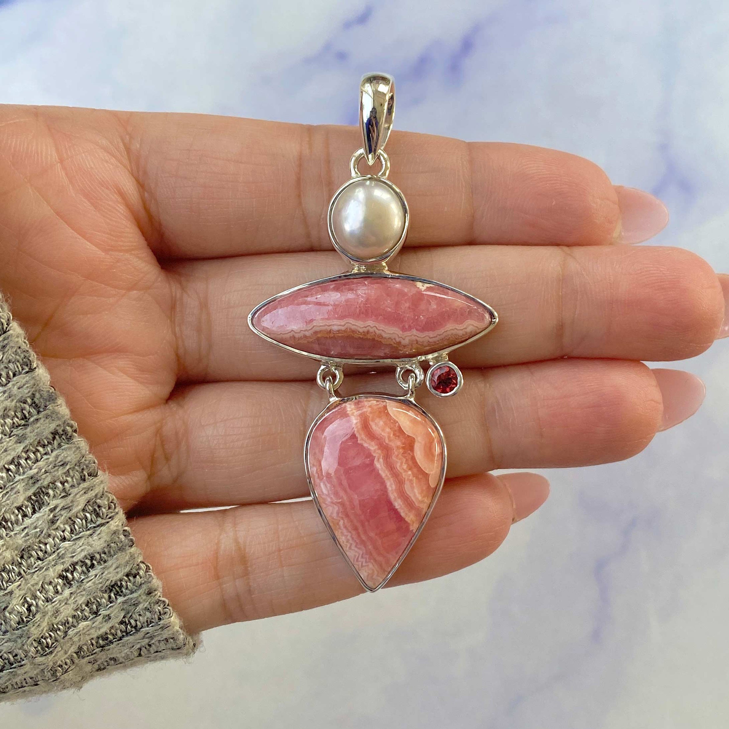 Rhodochrosite Pendant-(RDC-P-77.)