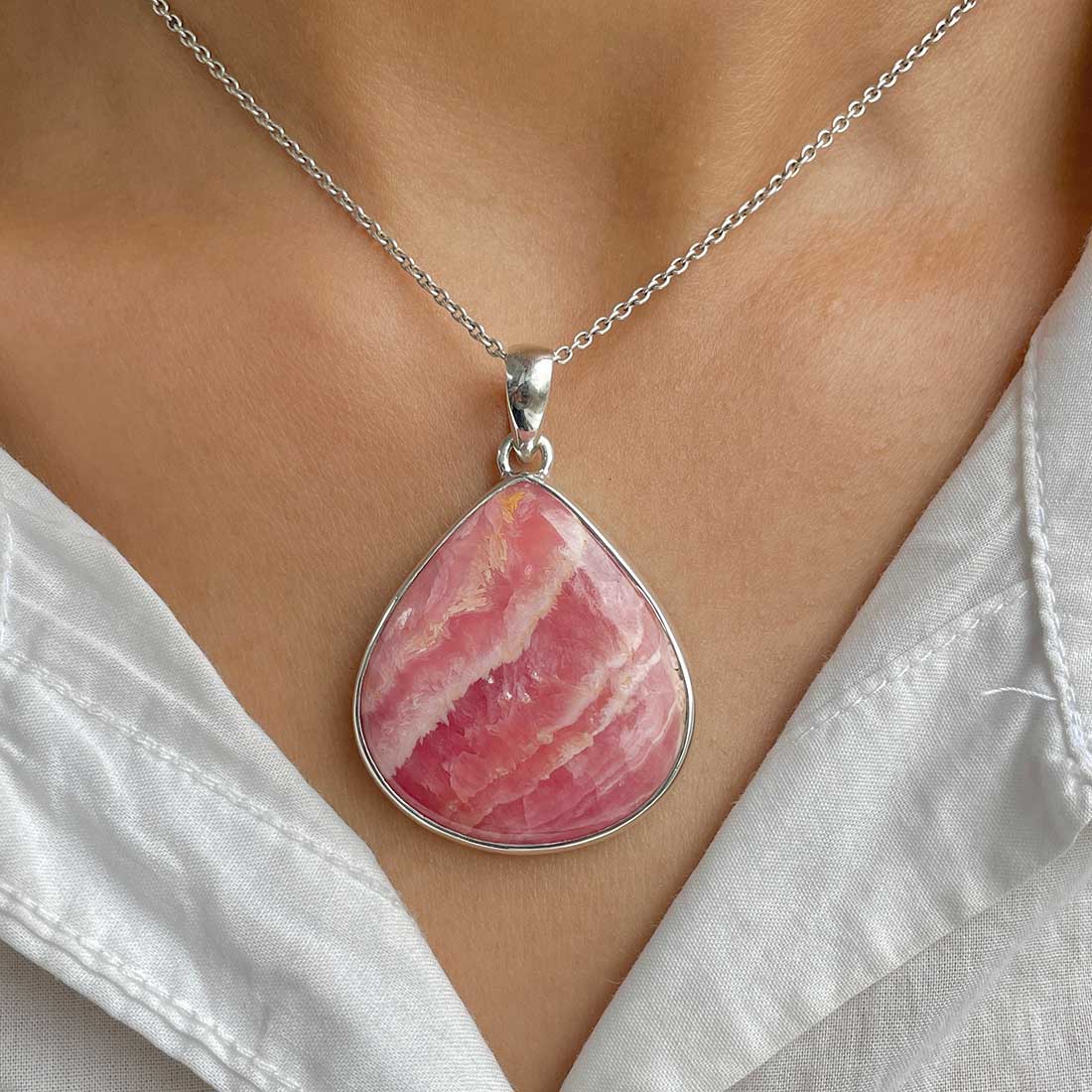 Rhodochrosite Pendant-(RDC-P-86.)
