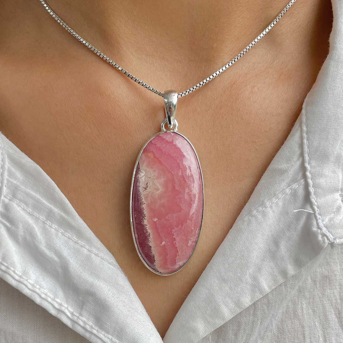 Rhodochrosite Pendant-(RDC-P-87.)