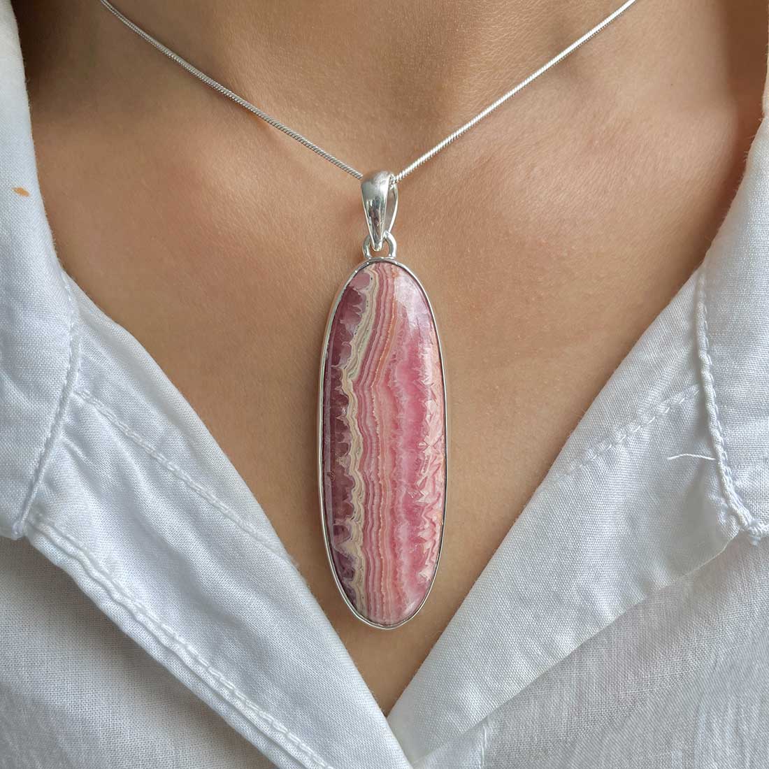 Rhodochrosite Pendant-(RDC-P-88.)
