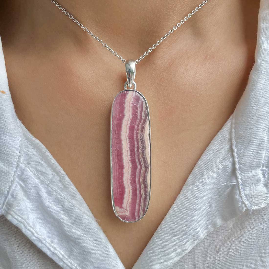 Rhodochrosite Pendant-(RDC-P-89.)
