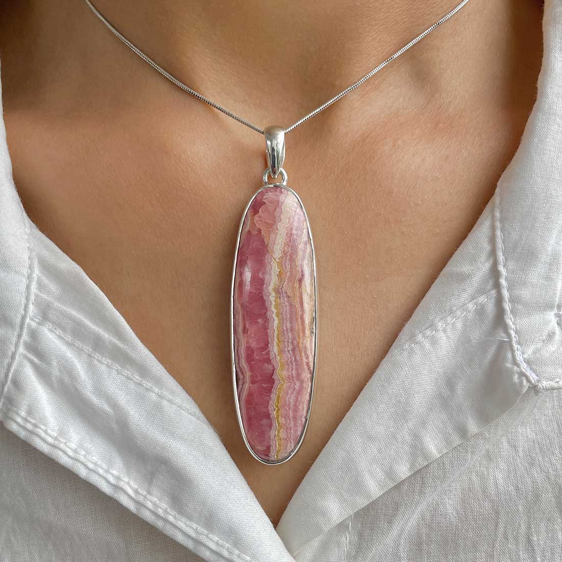 Rhodochrosite Pendant-(RDC-P-91.)