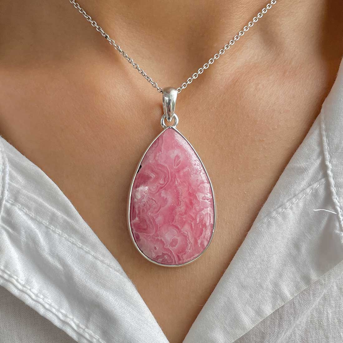 Rhodochrosite Pendant-(RDC-P-92.)