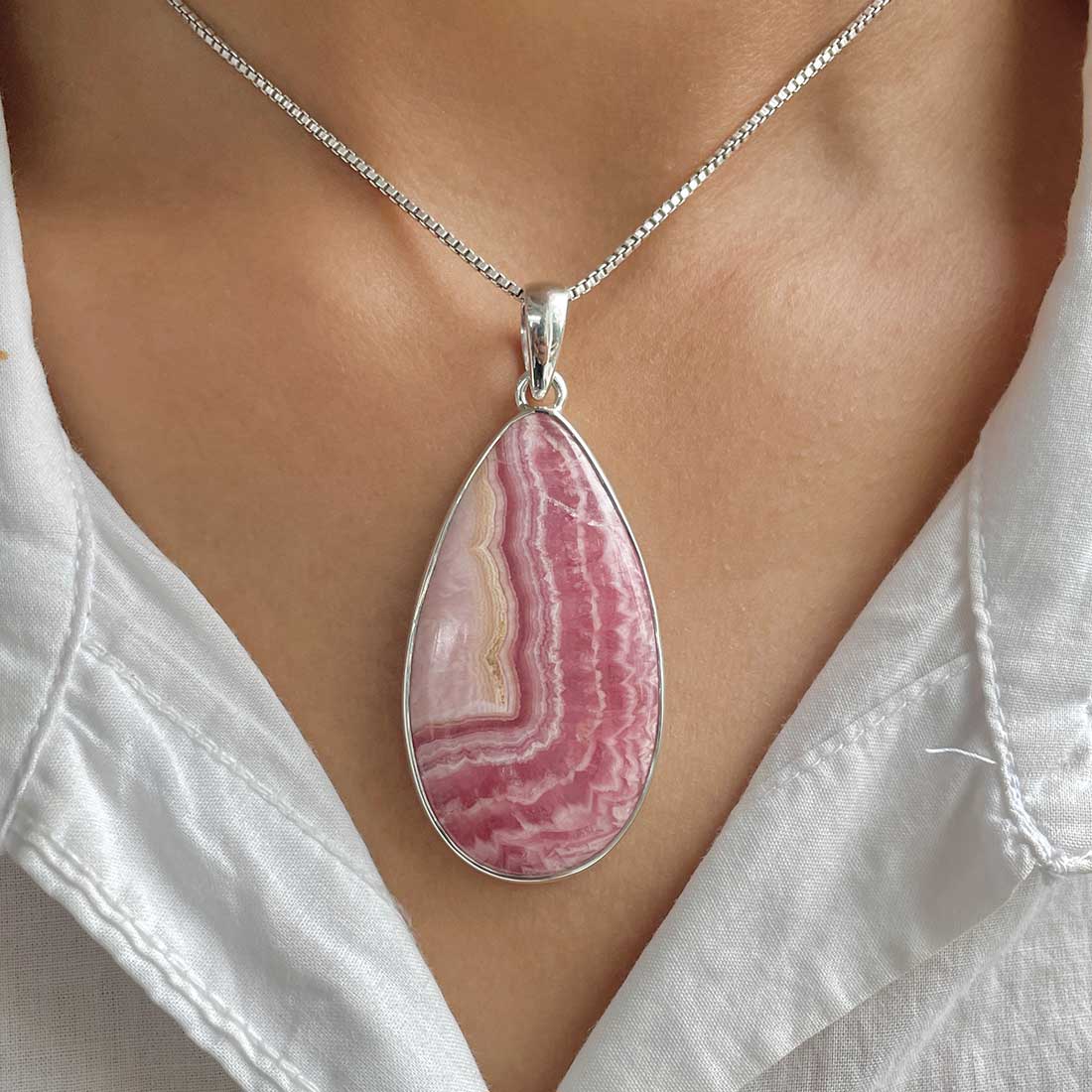 Rhodochrosite Pendant-(RDC-P-93.)
