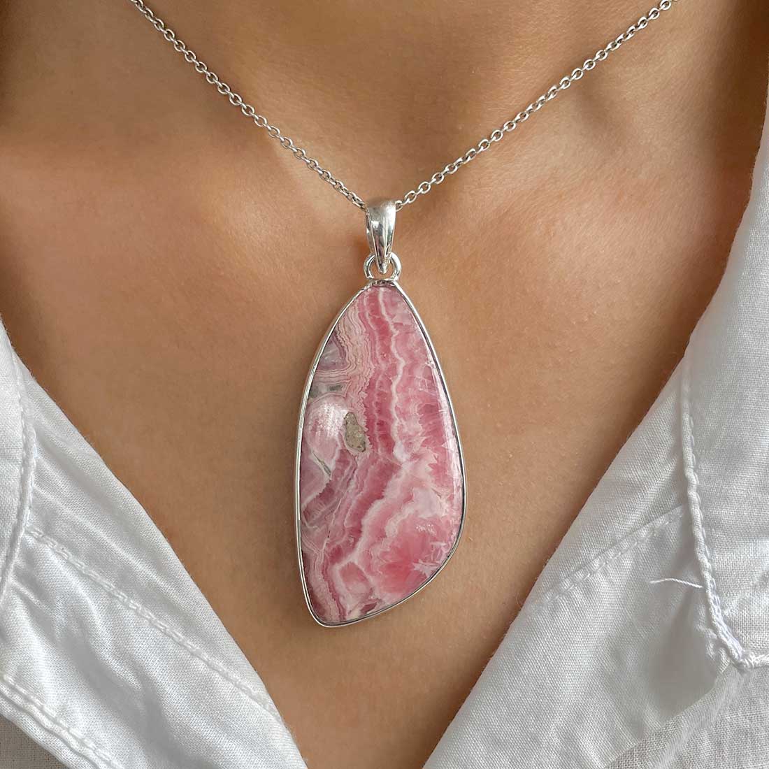 Rhodochrosite Pendant-(RDC-P-96.)