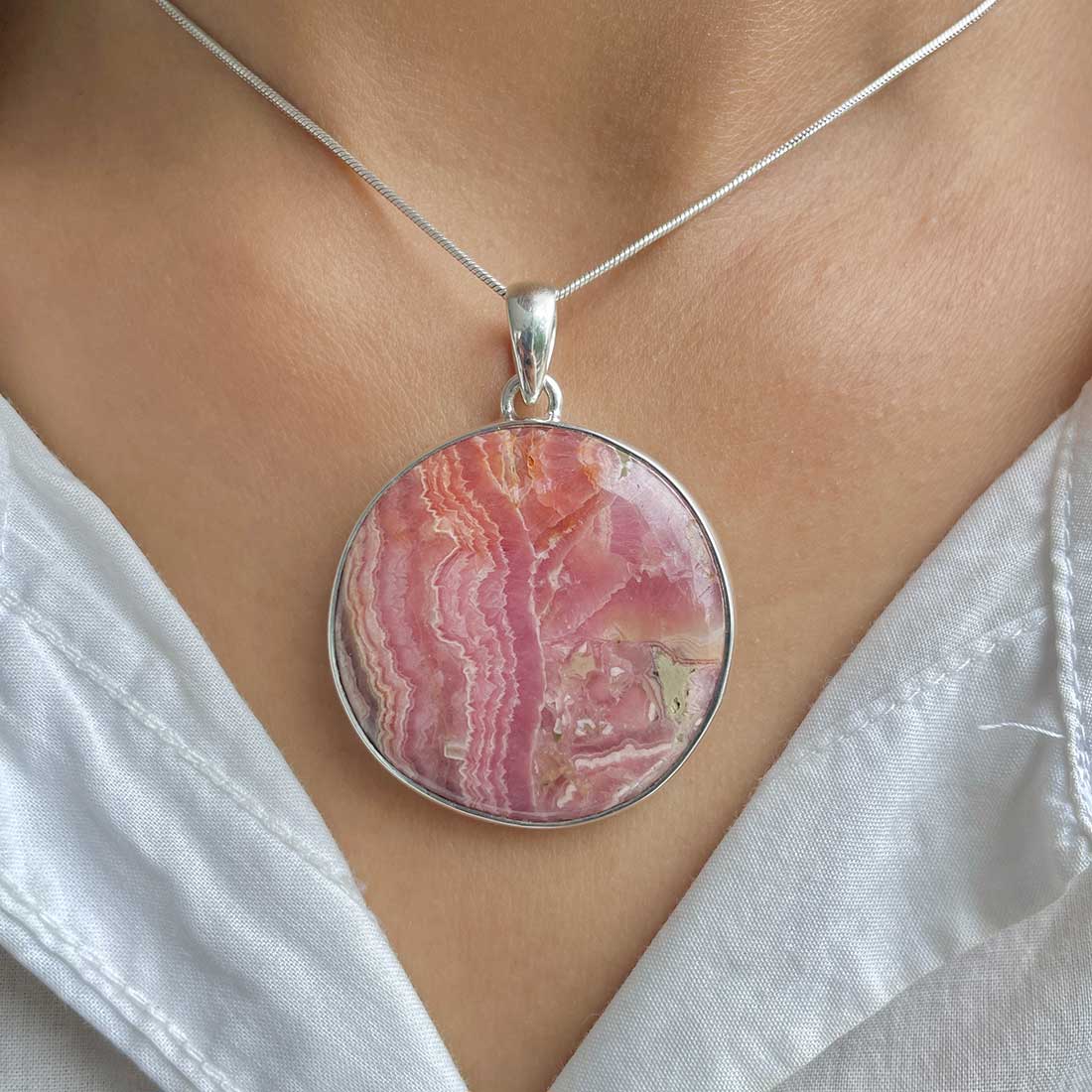 Rhodochrosite Pendant-(RDC-P-97.)