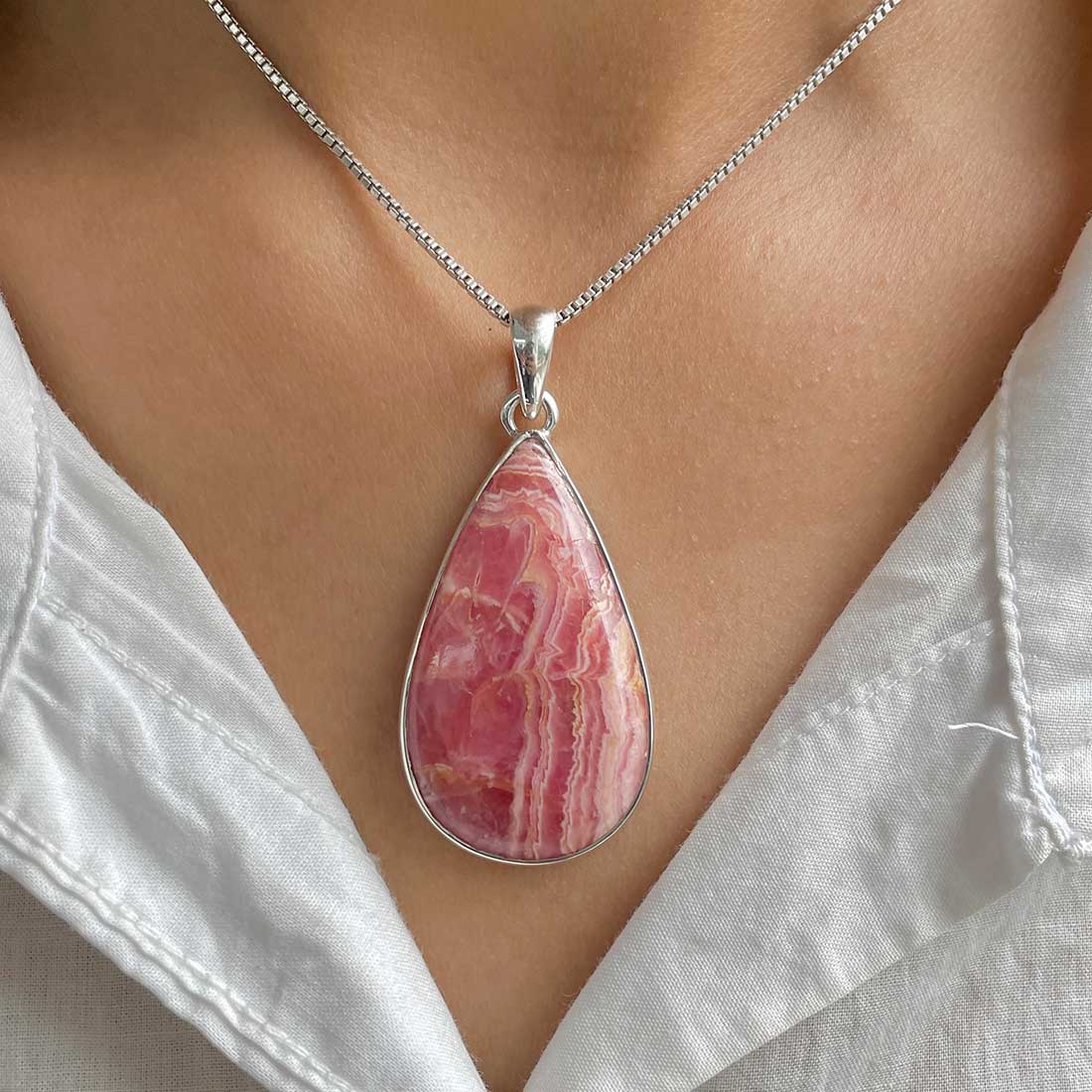 Rhodochrosite Pendant-(RDC-P-99.)