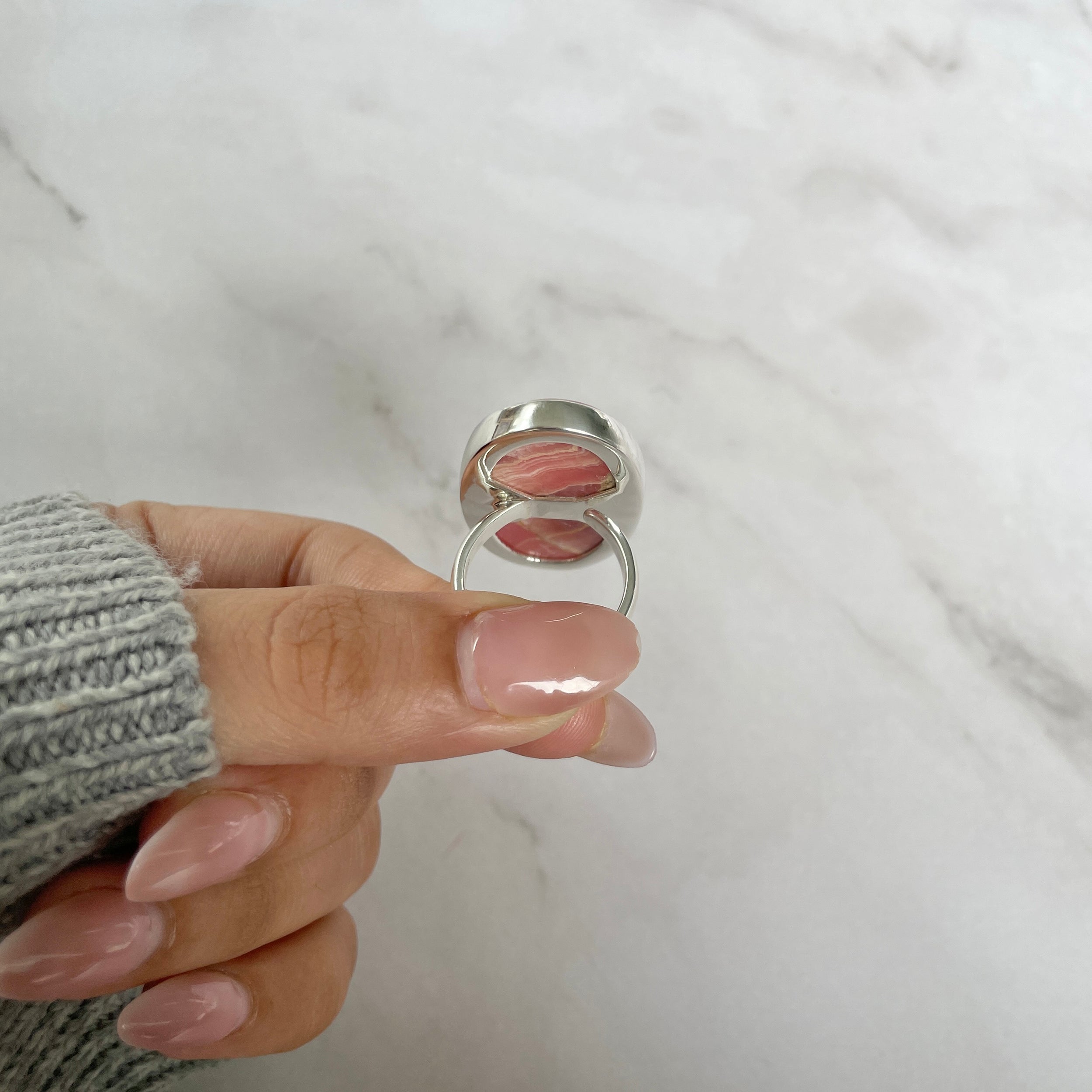 Rhodochrosite Ring-(RDC-R-100.)