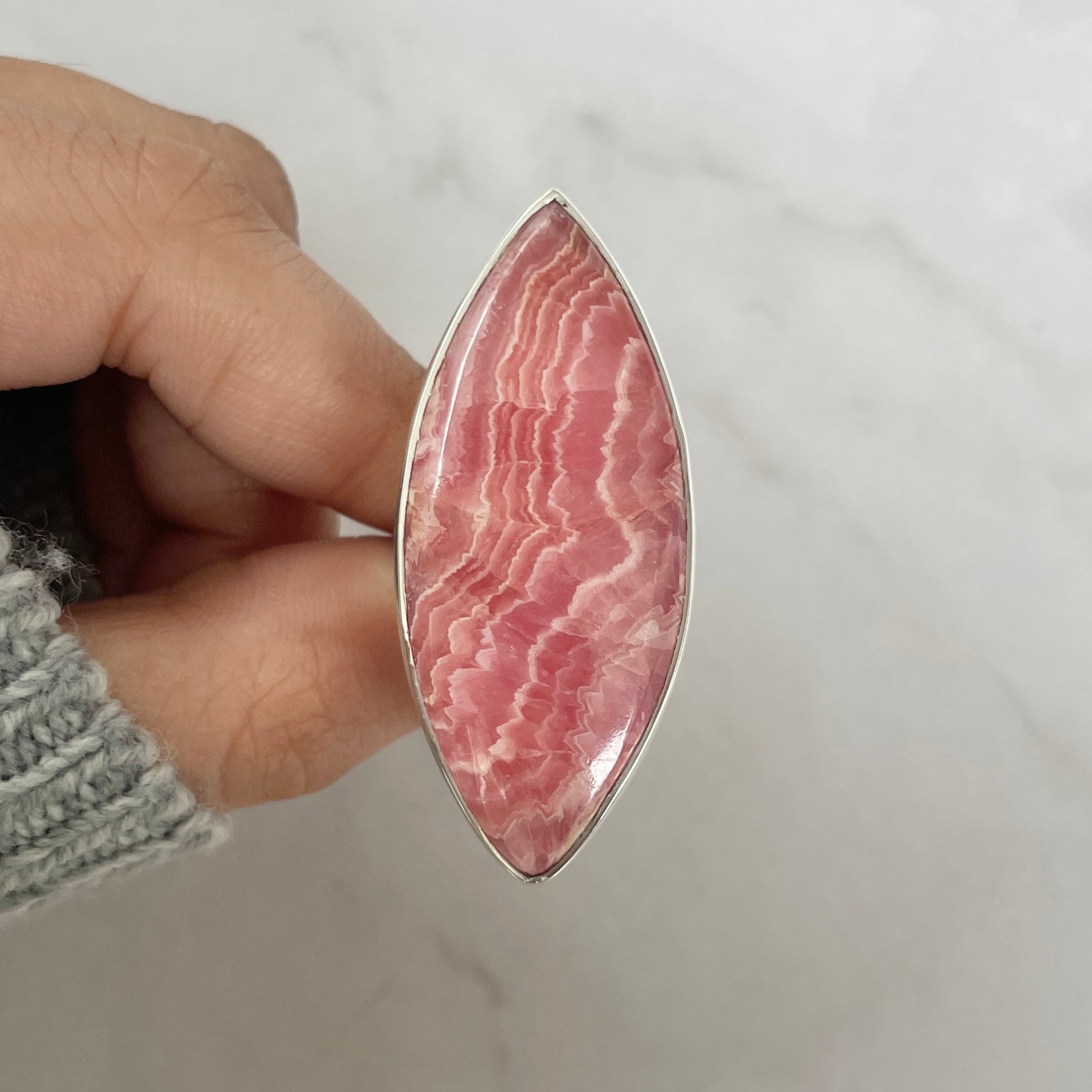 Rhodochrosite Ring-(RDC-R-102.)