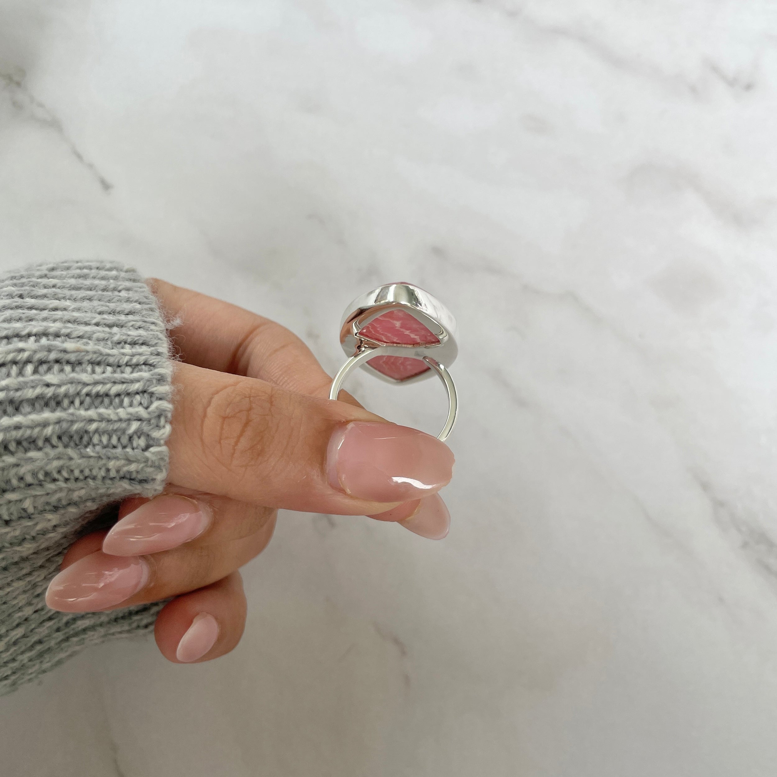 Rhodochrosite Ring-(RDC-R-102.)