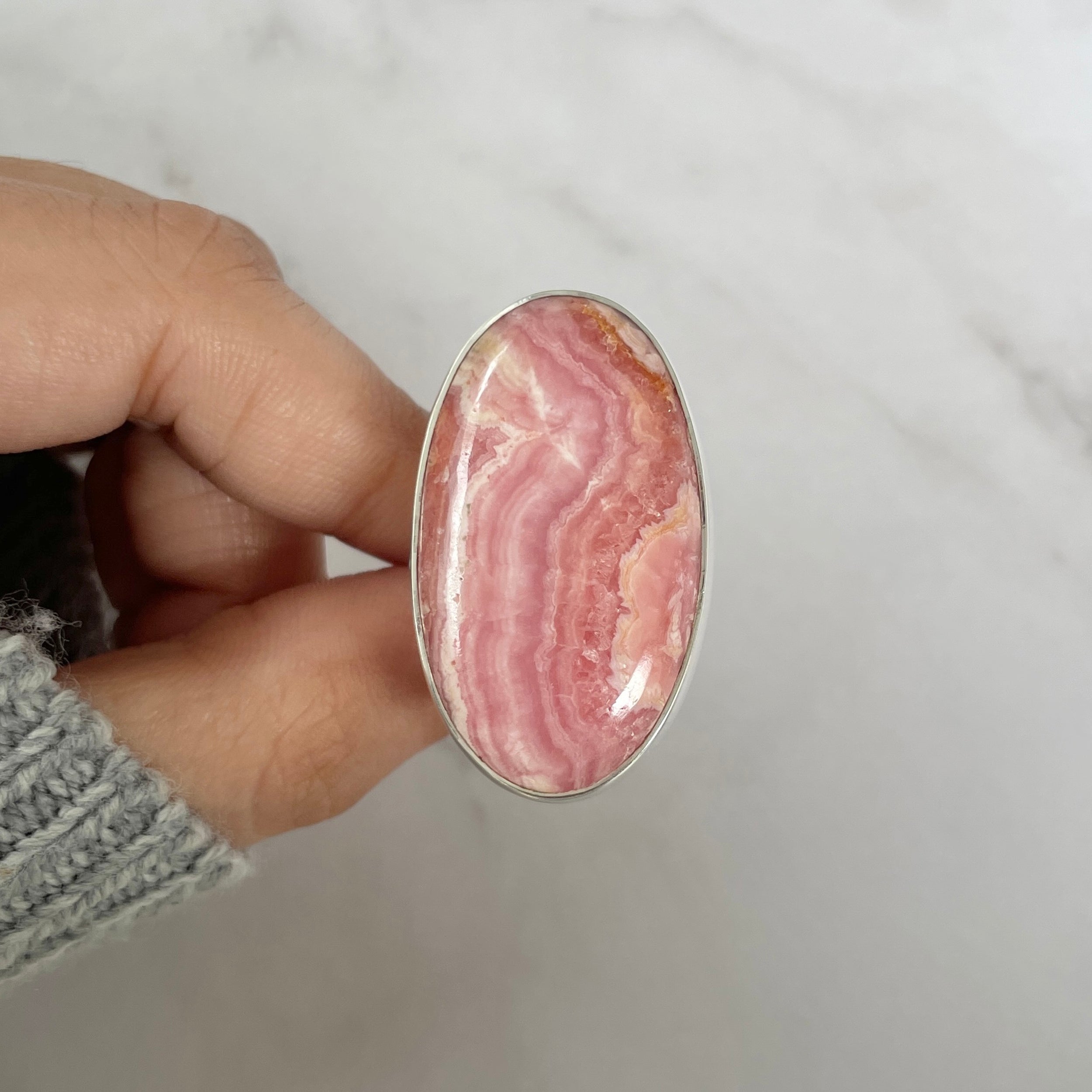 Rhodochrosite Ring-(RDC-R-103.)