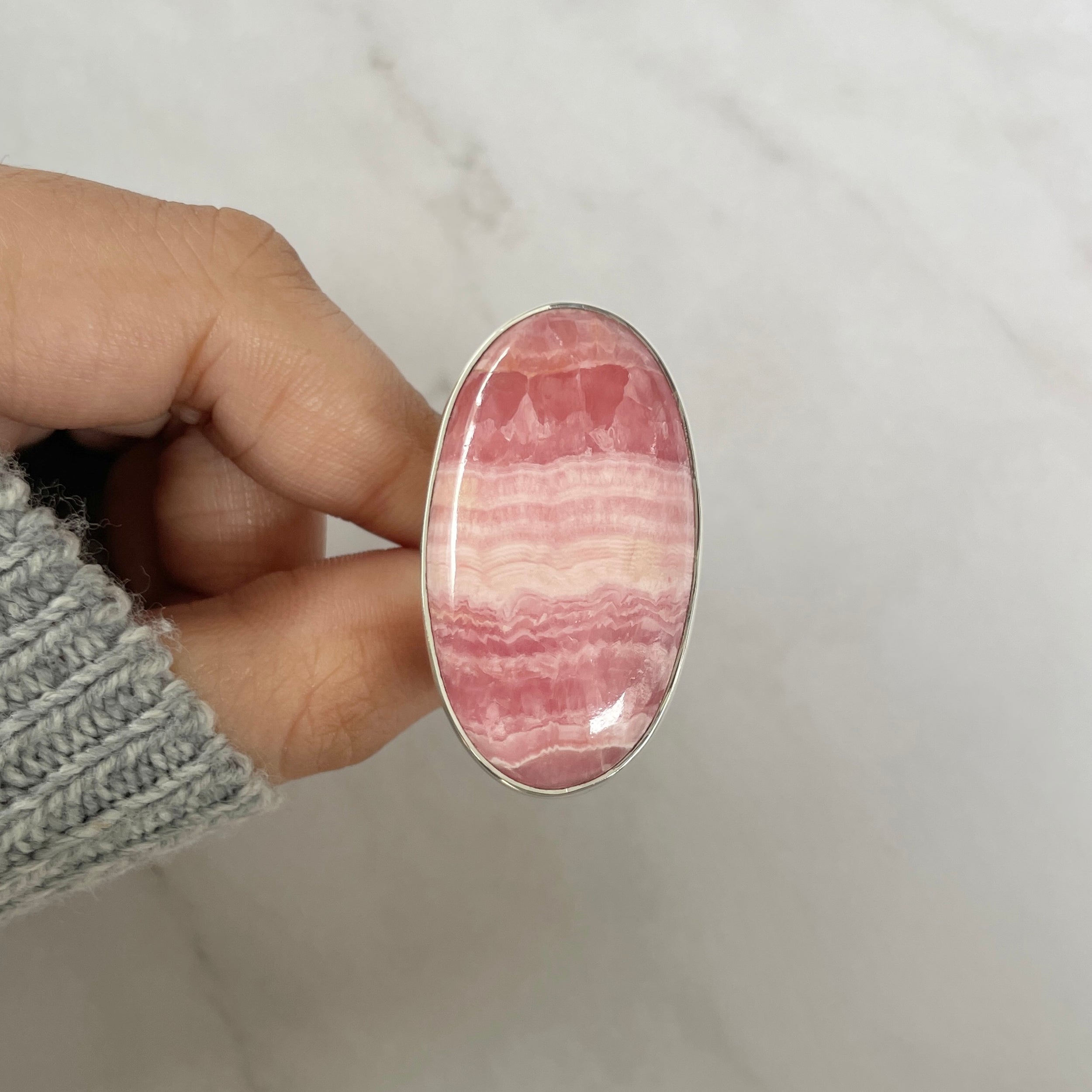 Rhodochrosite Ring-(RDC-R-105.)