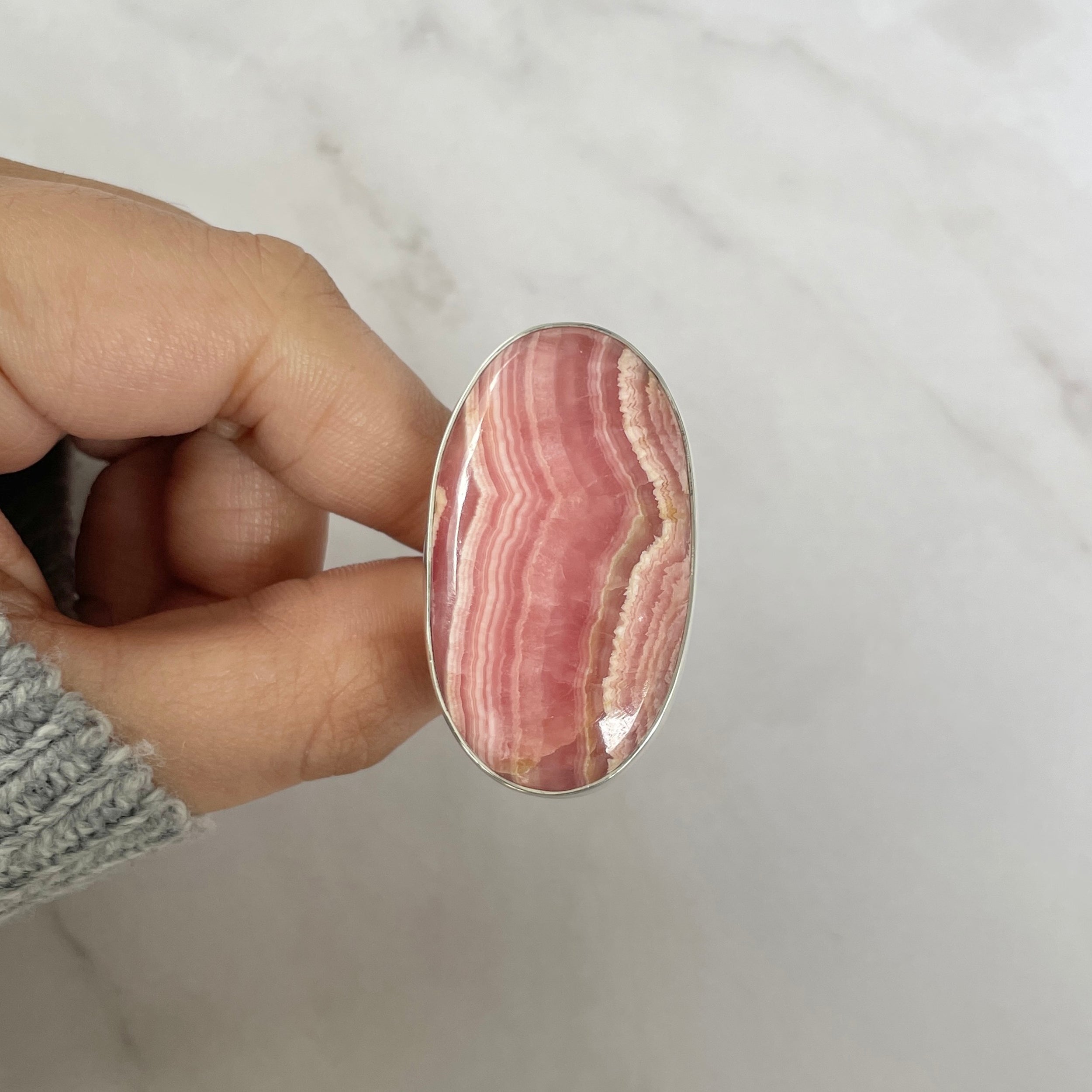 Rhodochrosite Ring-(RDC-R-106.)