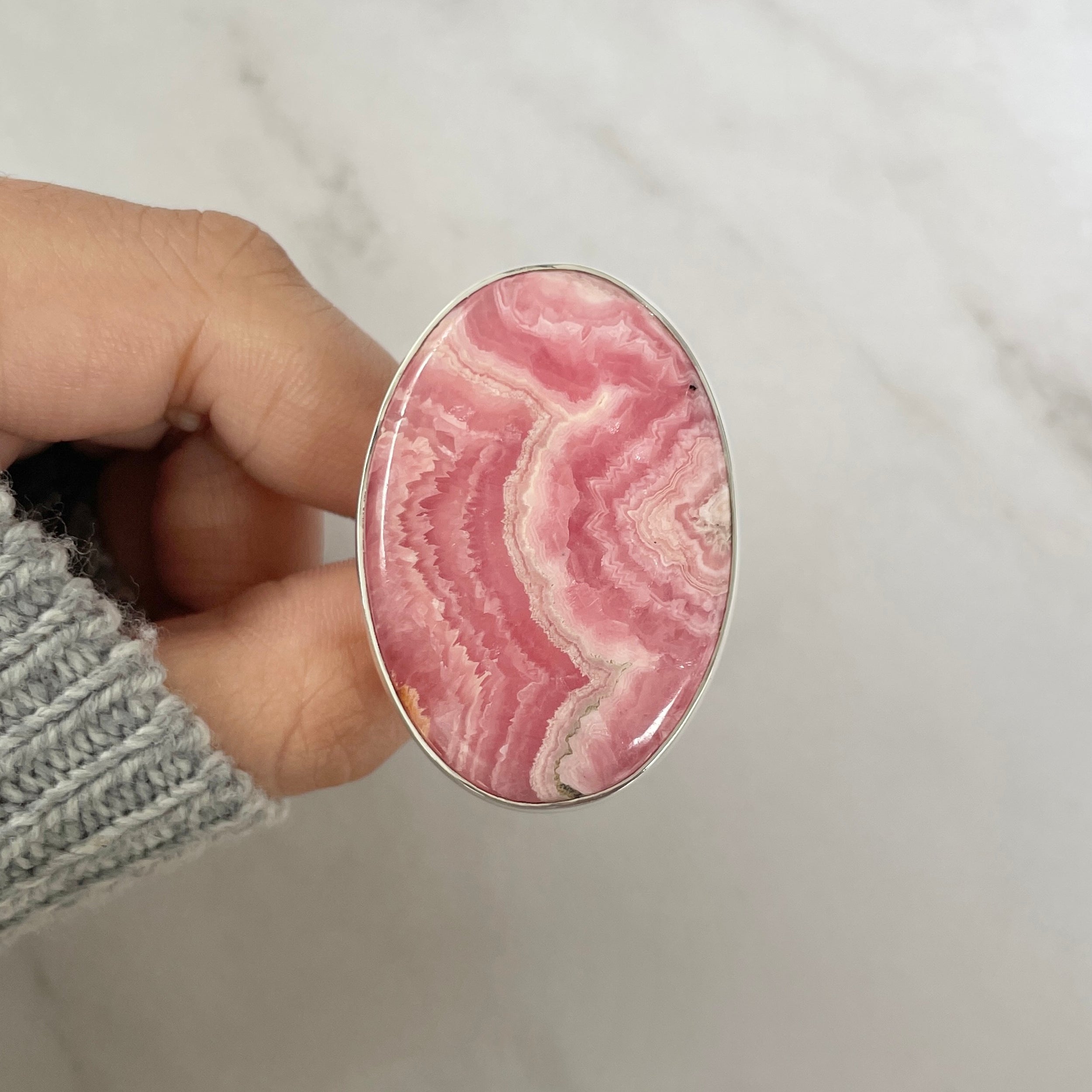 Rhodochrosite Ring-(RDC-R-110.)