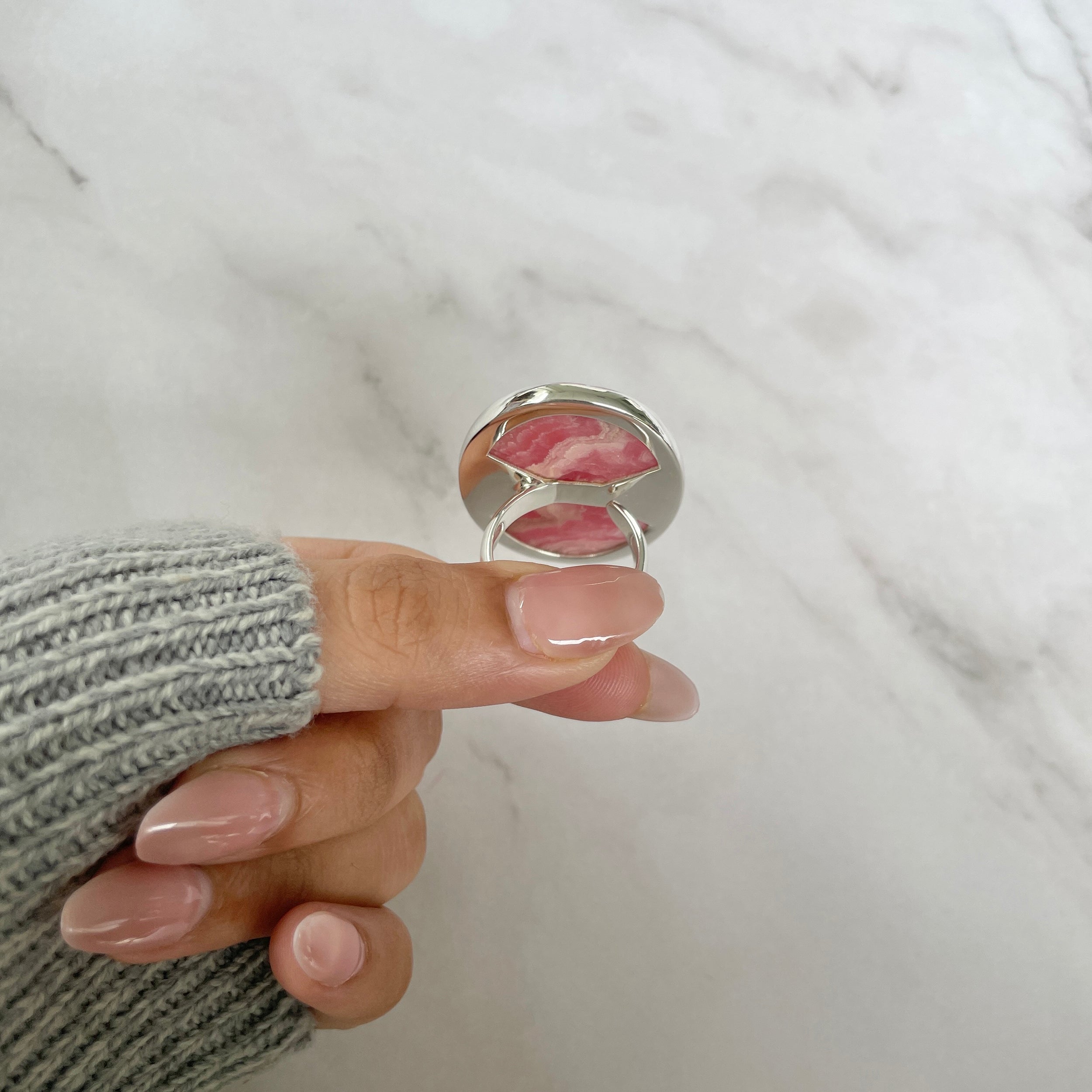 Rhodochrosite Ring-(RDC-R-110.)