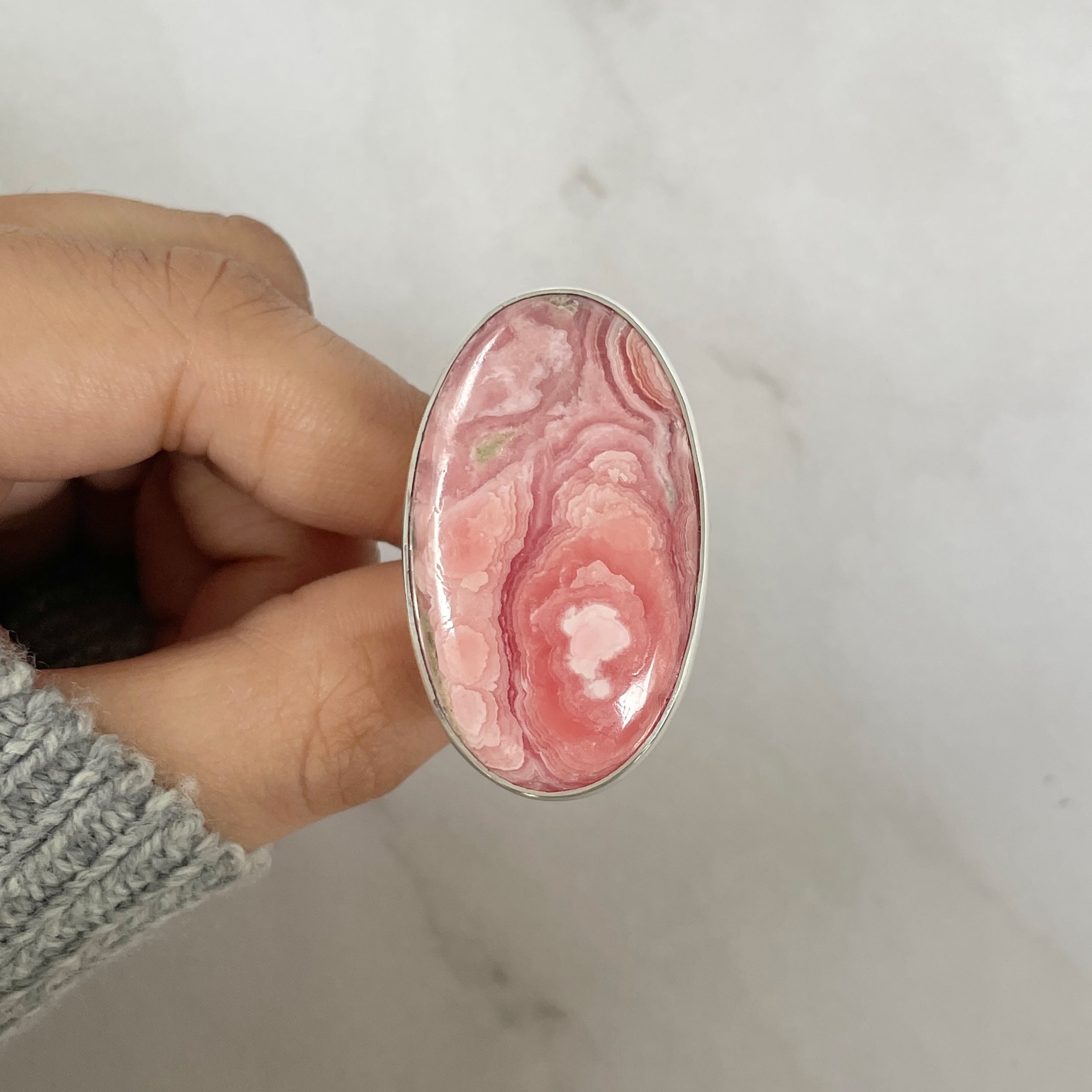 Rhodochrosite Ring-(RDC-R-111.)