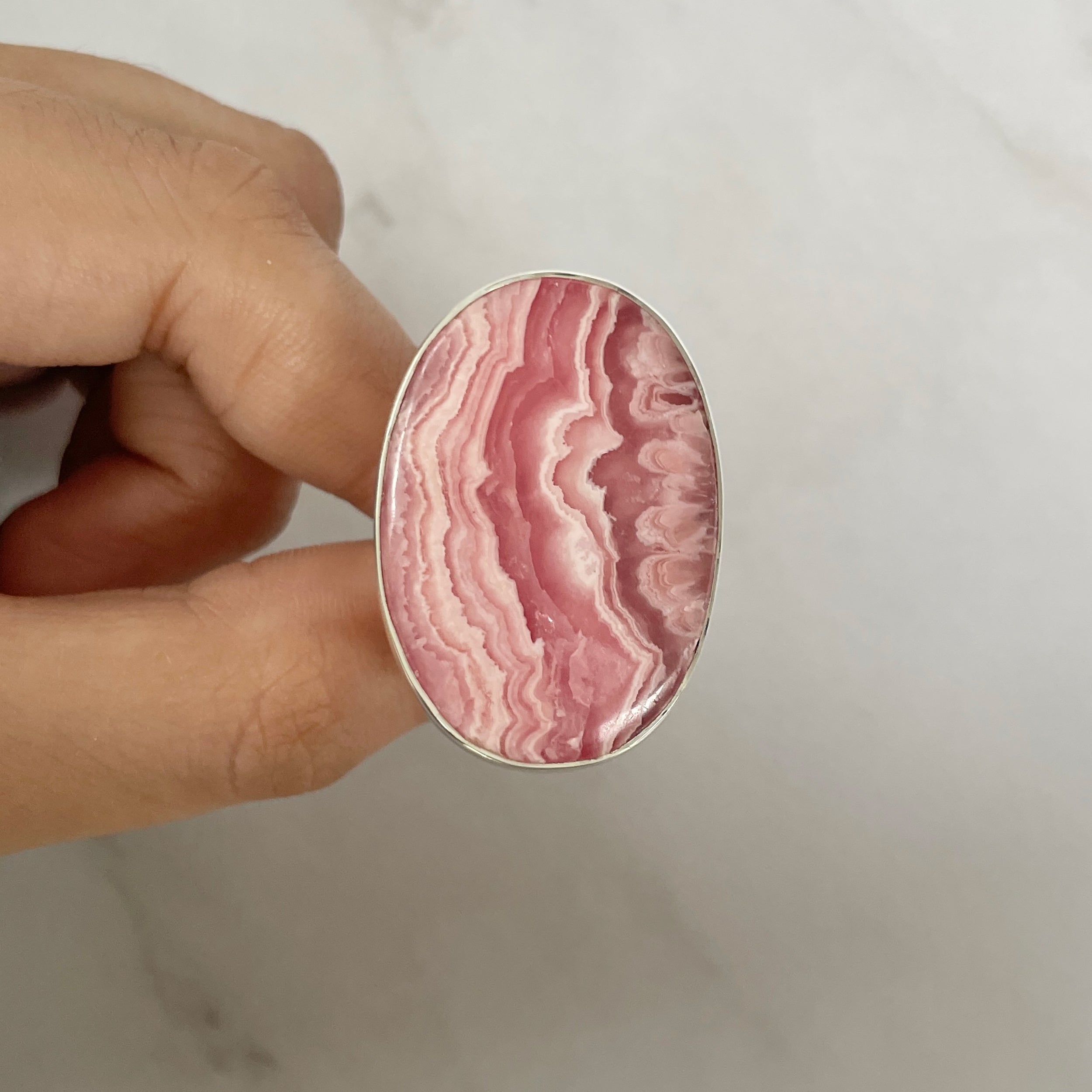 Rhodochrosite Ring-(RDC-R-112.)