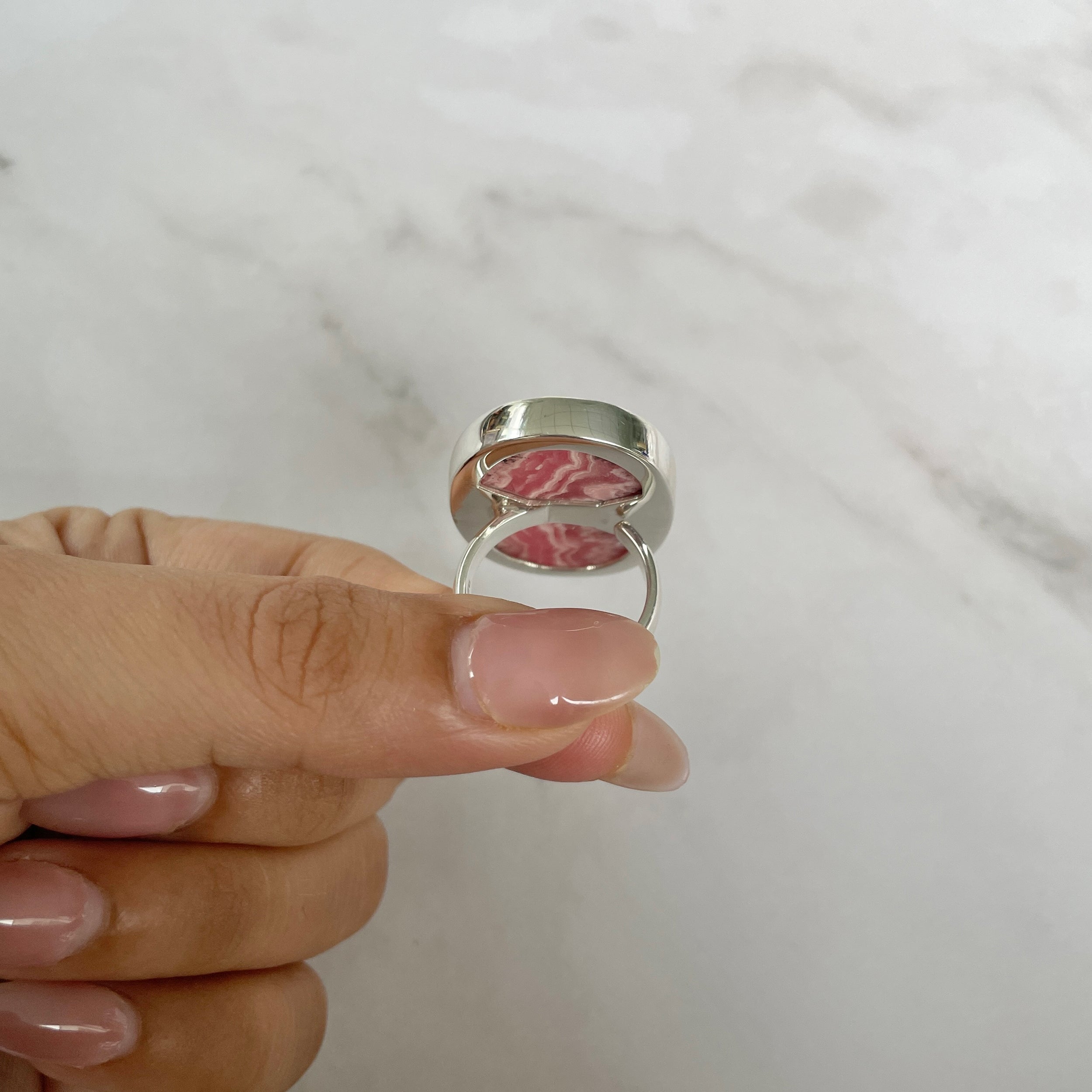 Rhodochrosite Ring-(RDC-R-112.)