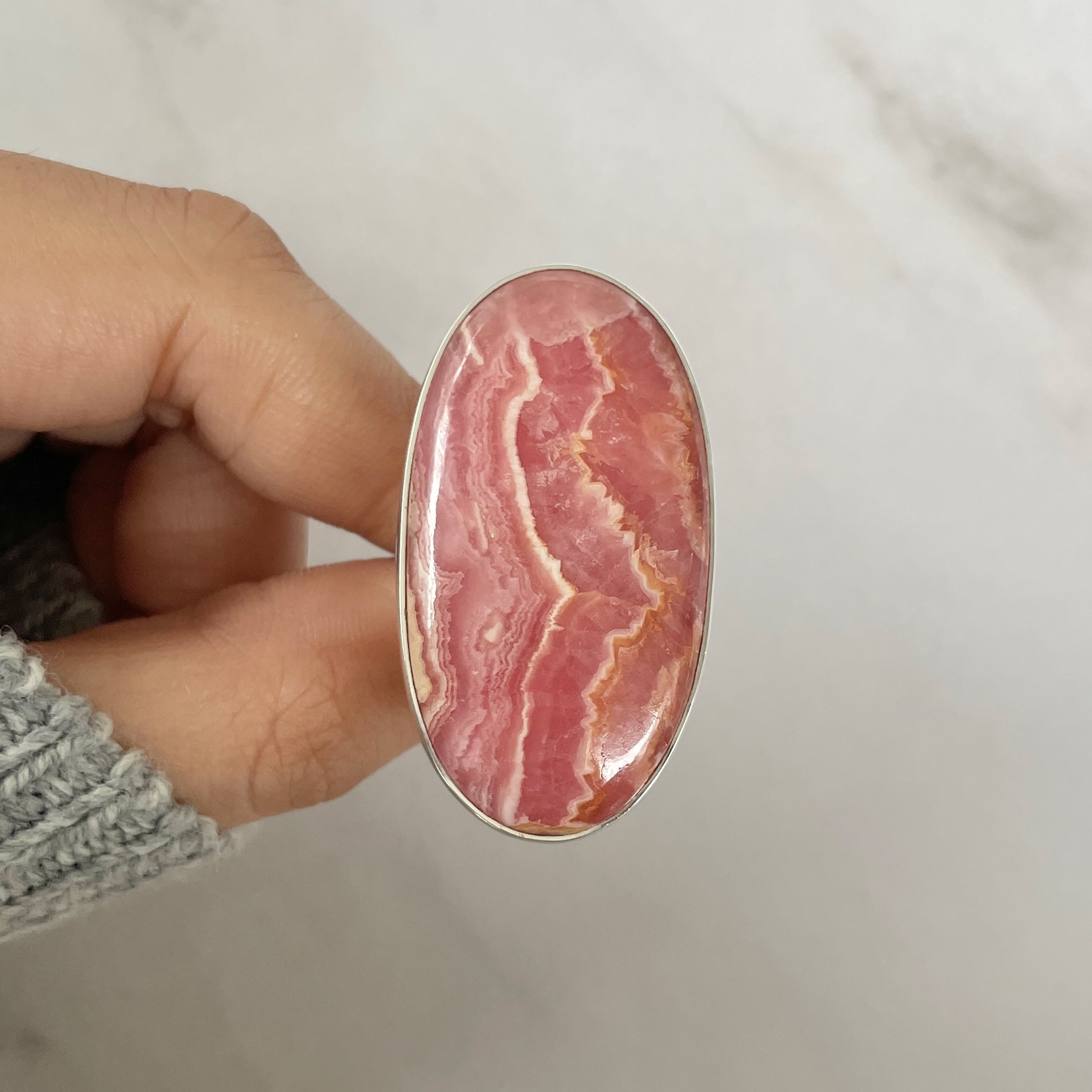 Rhodochrosite Ring-(RDC-R-113.)