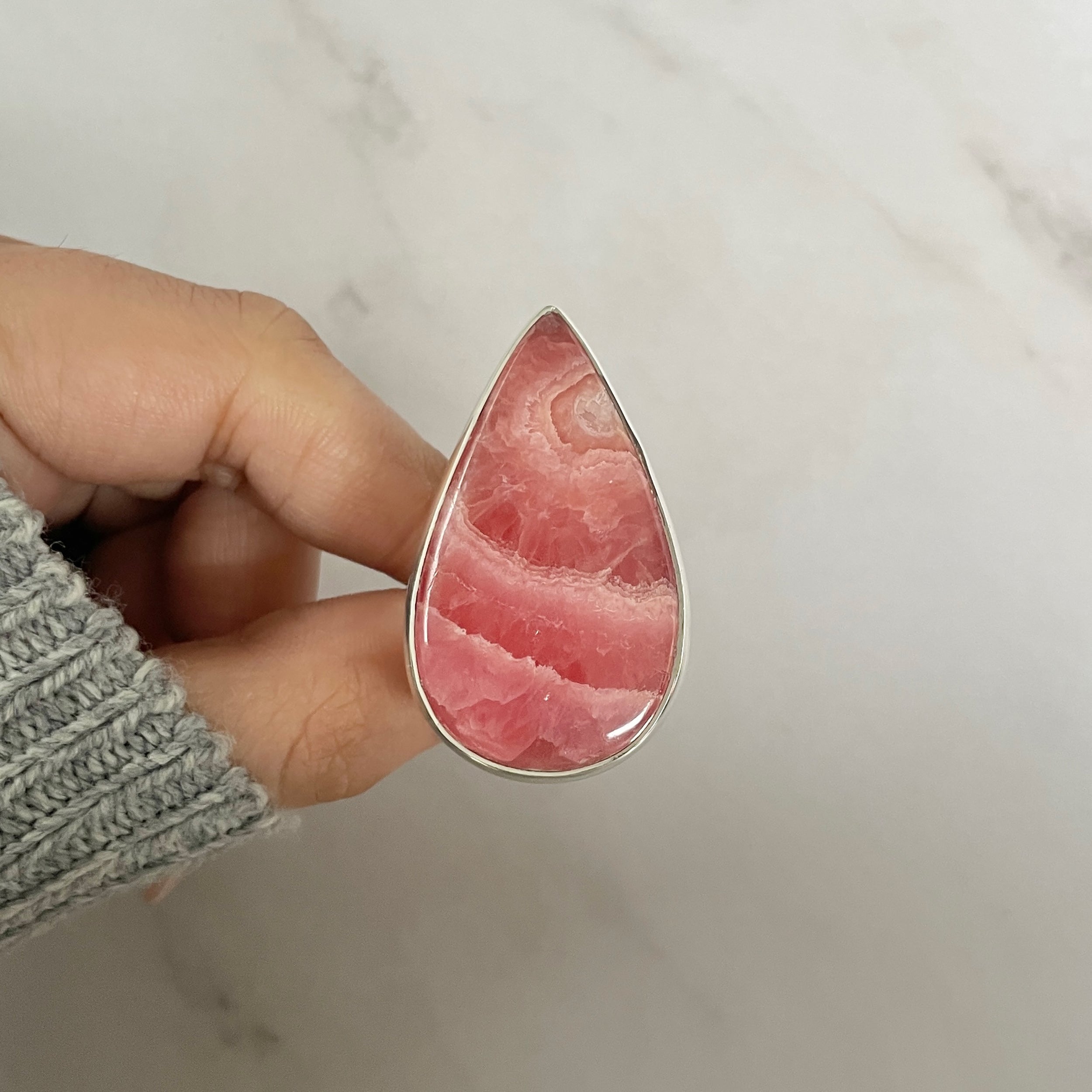 Rhodochrosite Ring-(RDC-R-117.)
