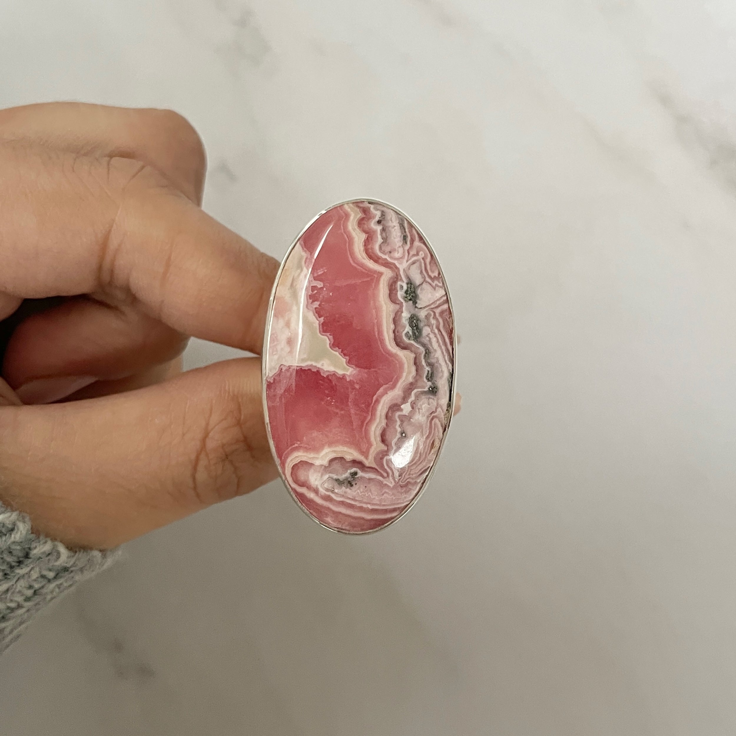 Rhodochrosite Ring-(RDC-R-118.)