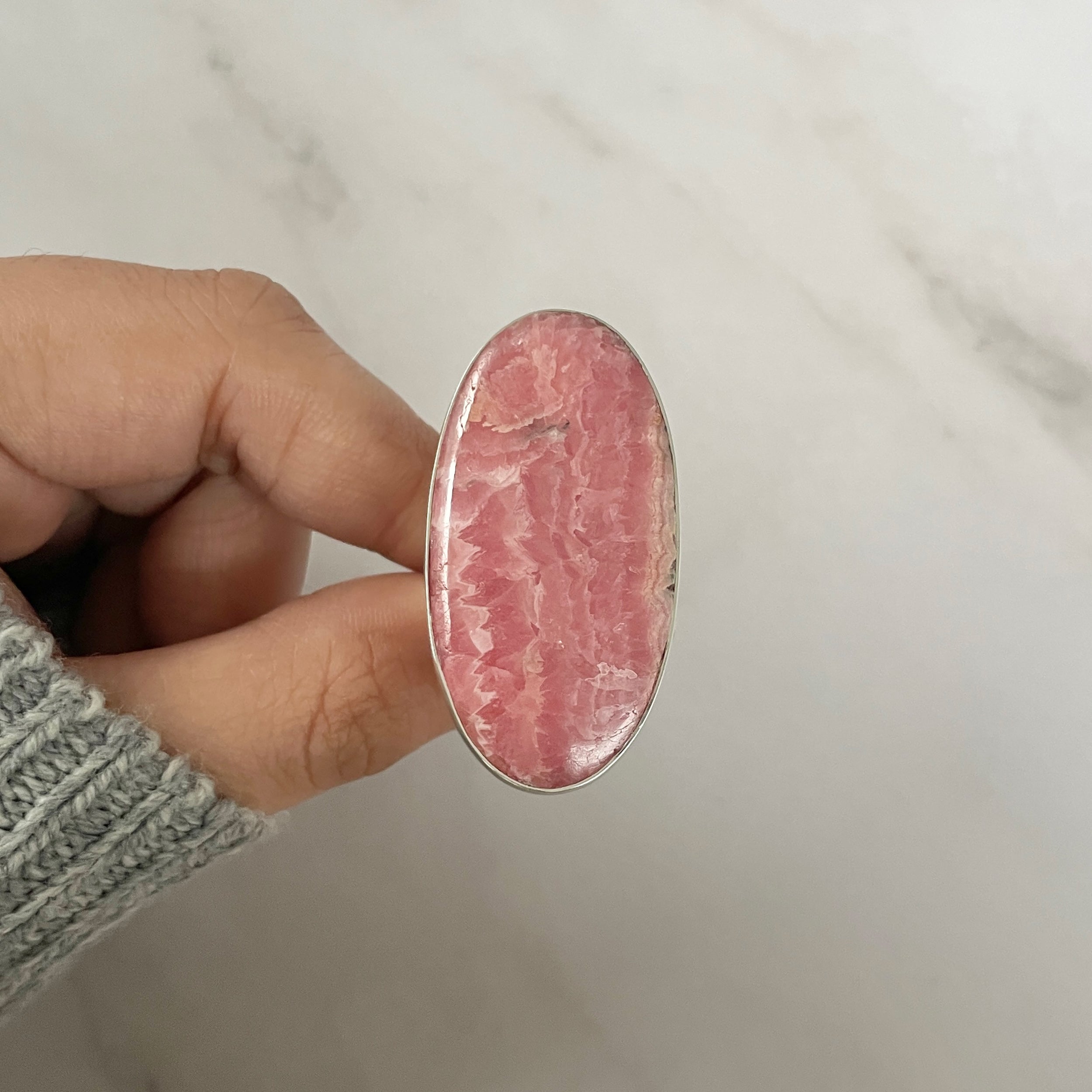 Rhodochrosite Ring-(RDC-R-120.)