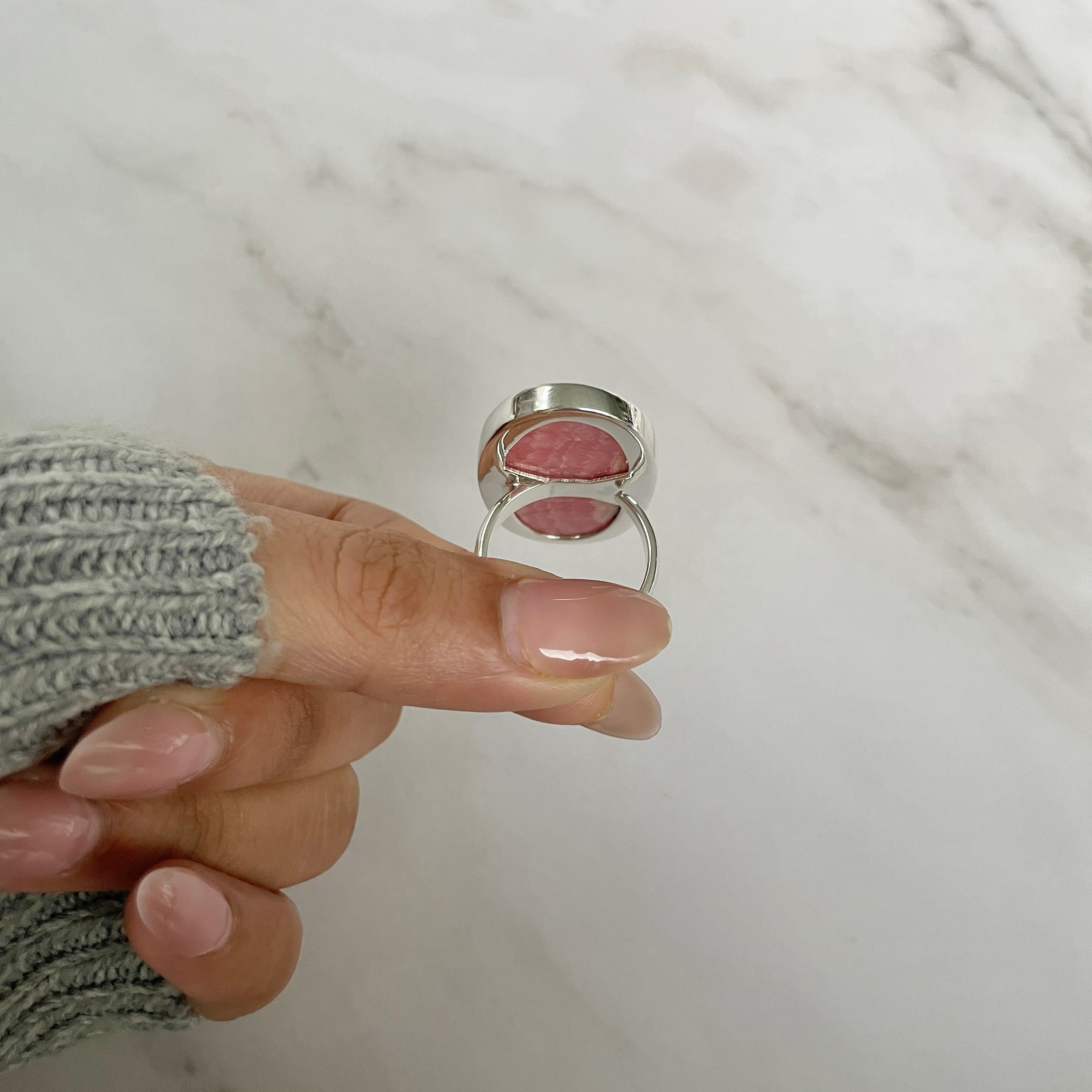 Rhodochrosite Ring-(RDC-R-120.)