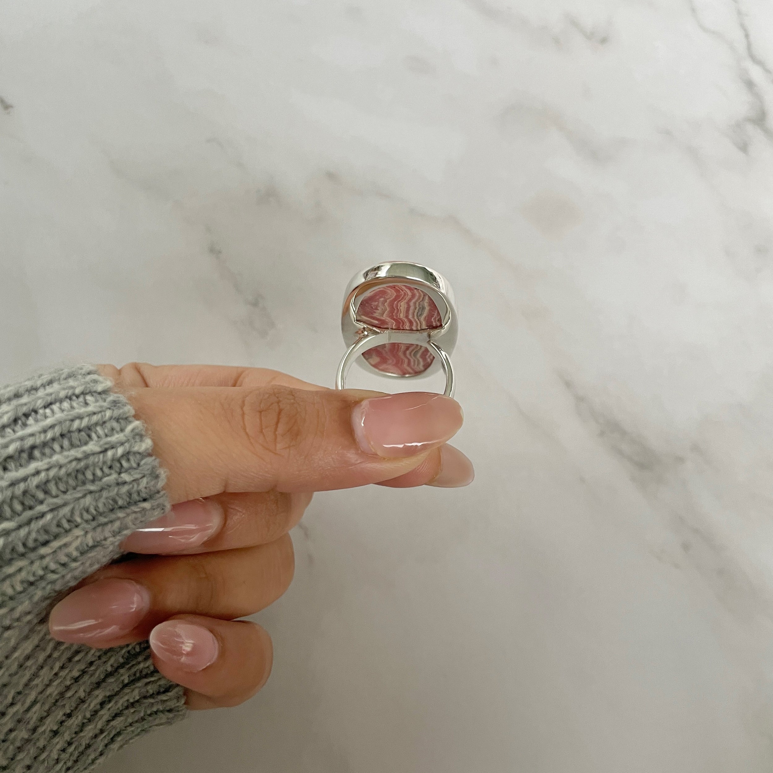 Rhodochrosite Ring-(RDC-R-121.)