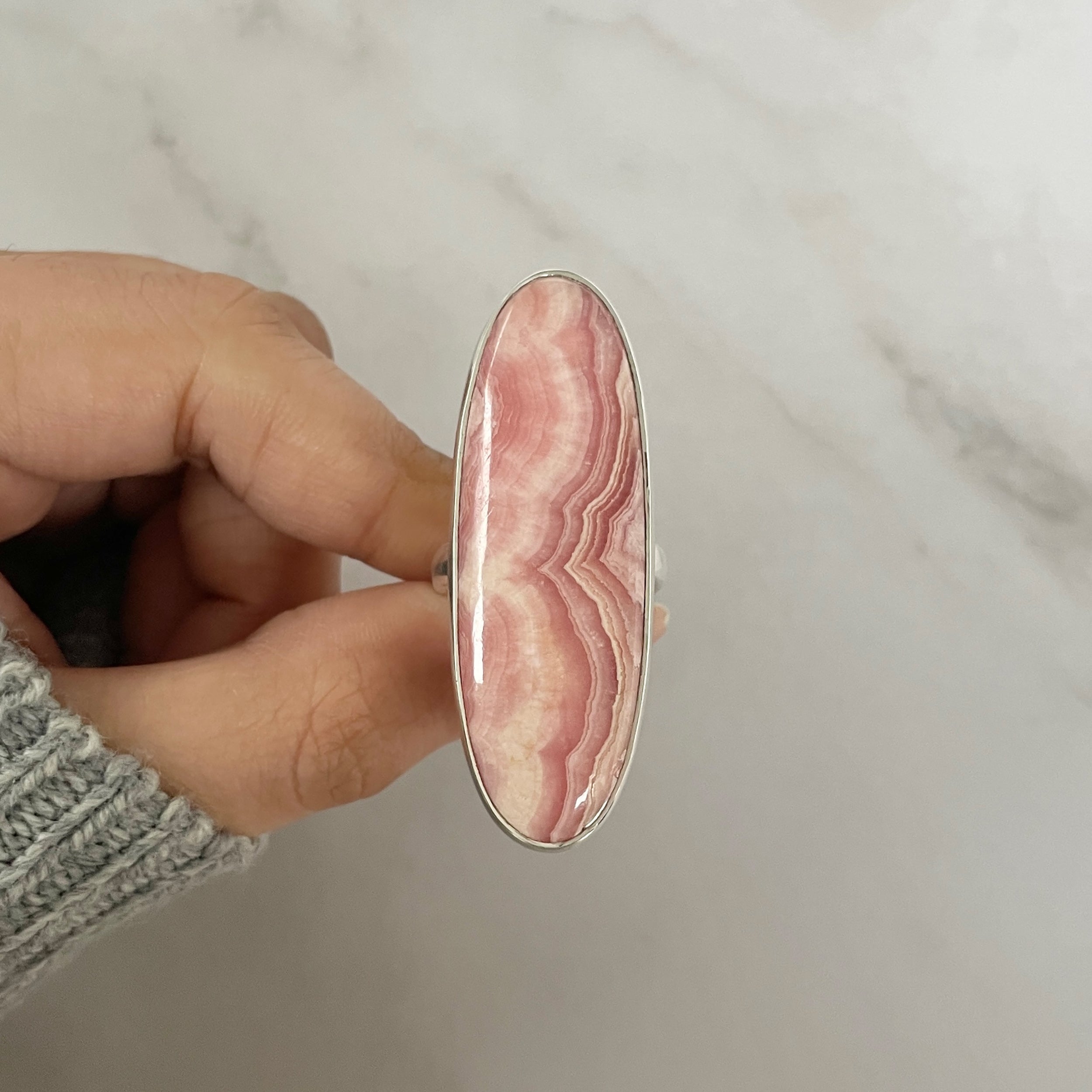 Rhodochrosite Ring-(RDC-R-122.)