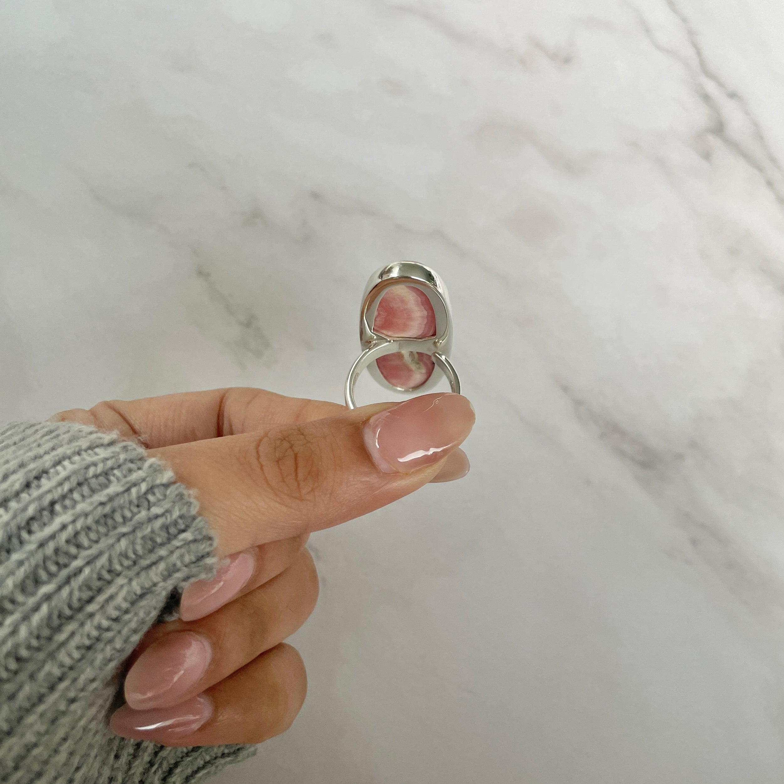 Rhodochrosite Ring-(RDC-R-122.)