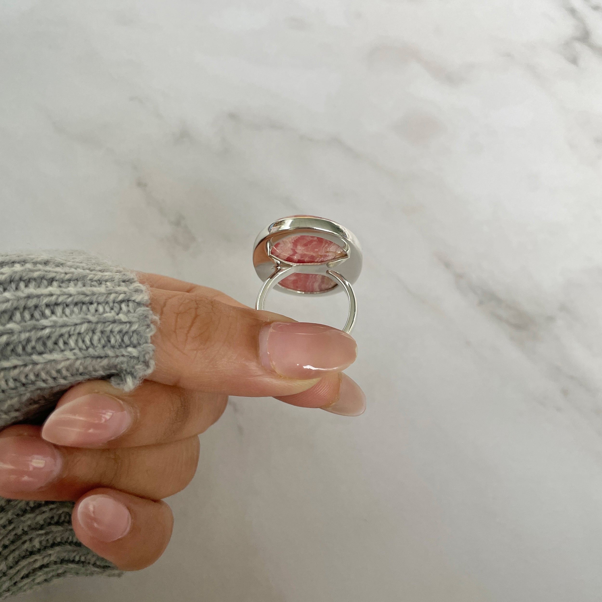 Rhodochrosite Ring-(RDC-R-123.)