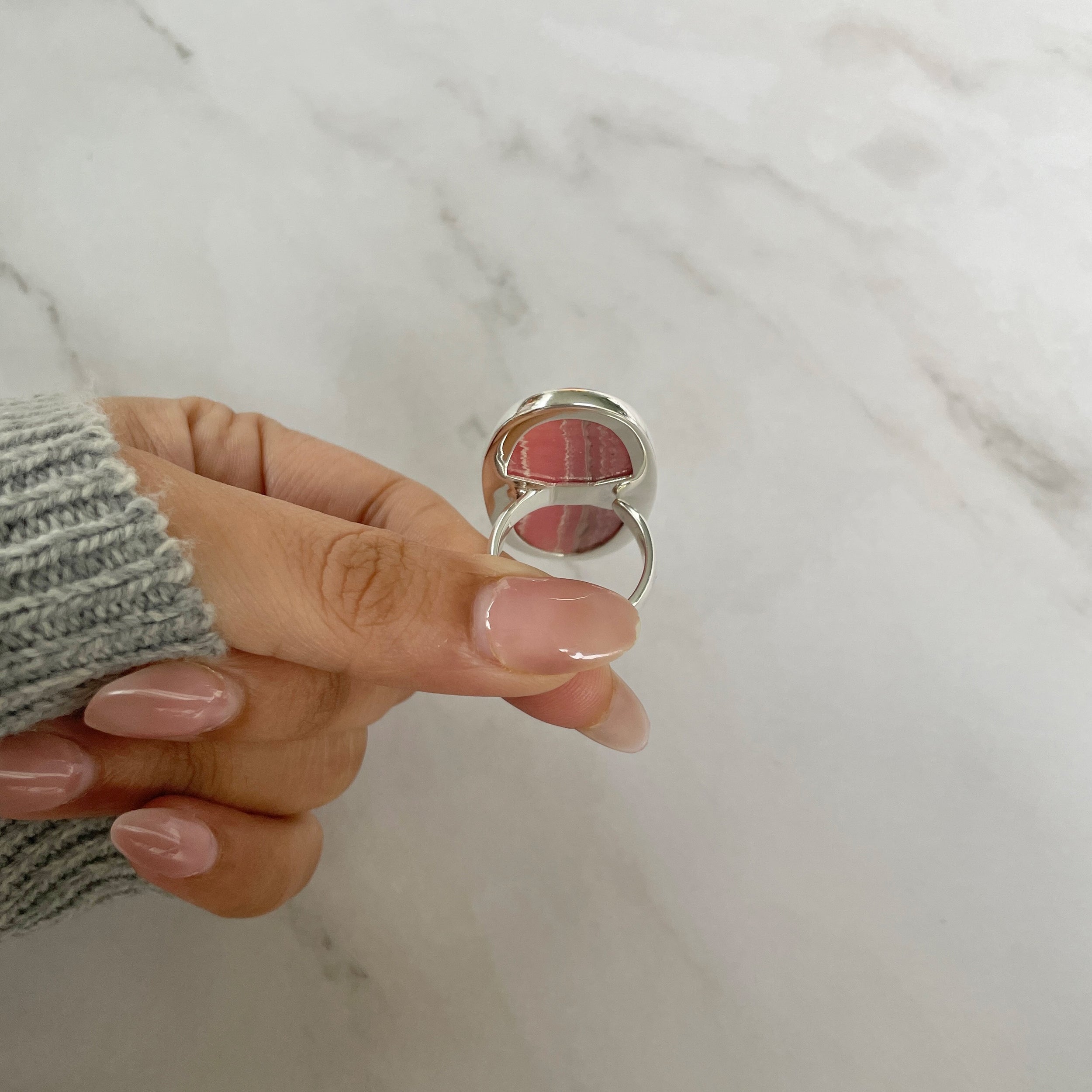 Rhodochrosite Ring-(RDC-R-124.)